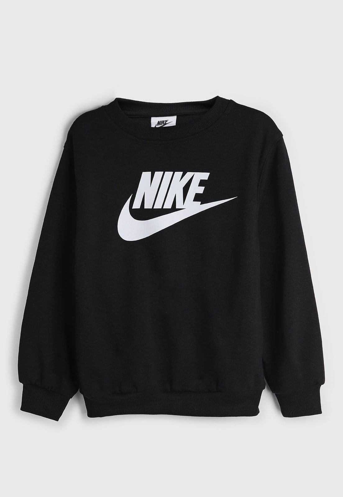 Infantil - Blusa de Moletom Nike Logo Preta