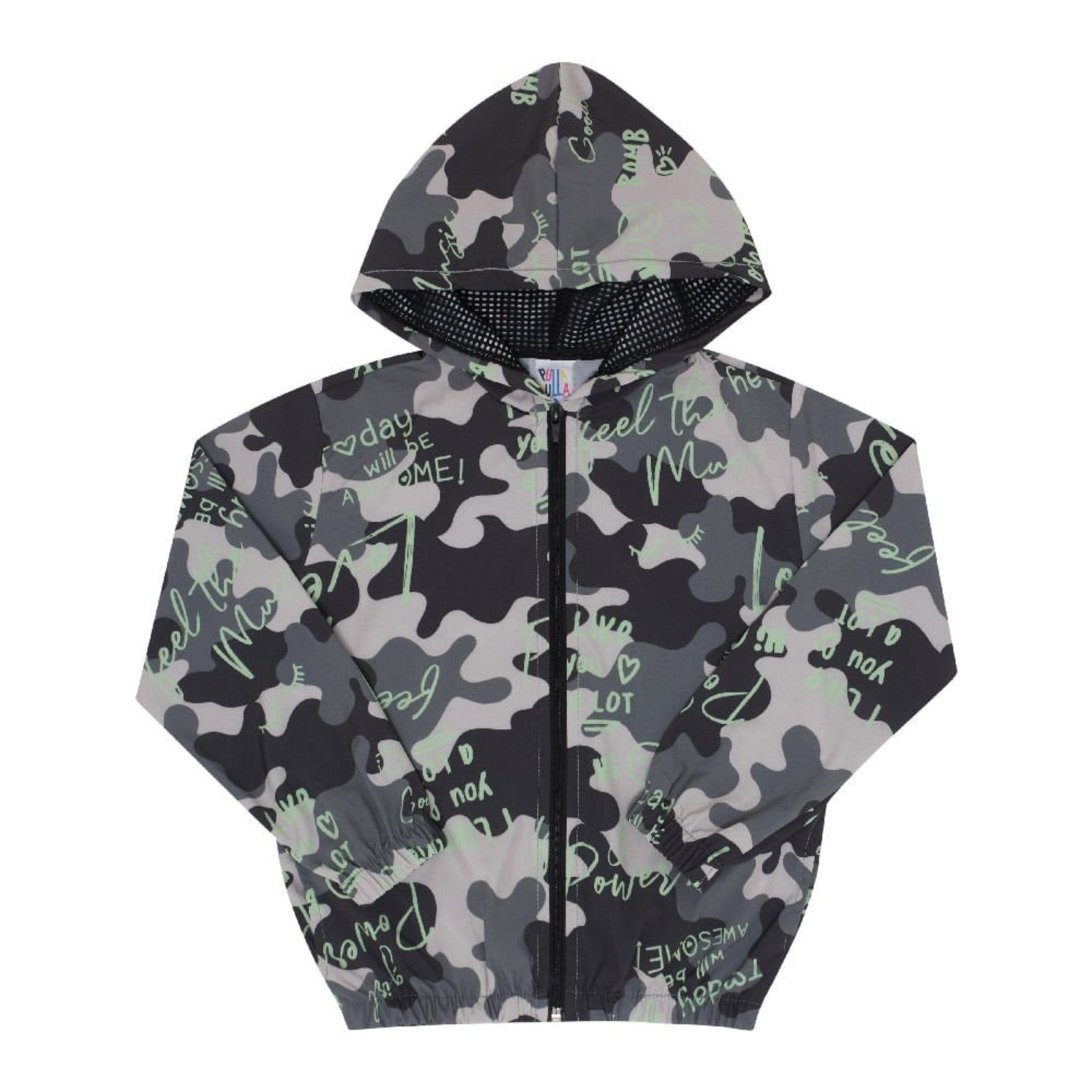 Infantil - Jaqueta Menina - Sublimado Militar - 47410-1142 Verde