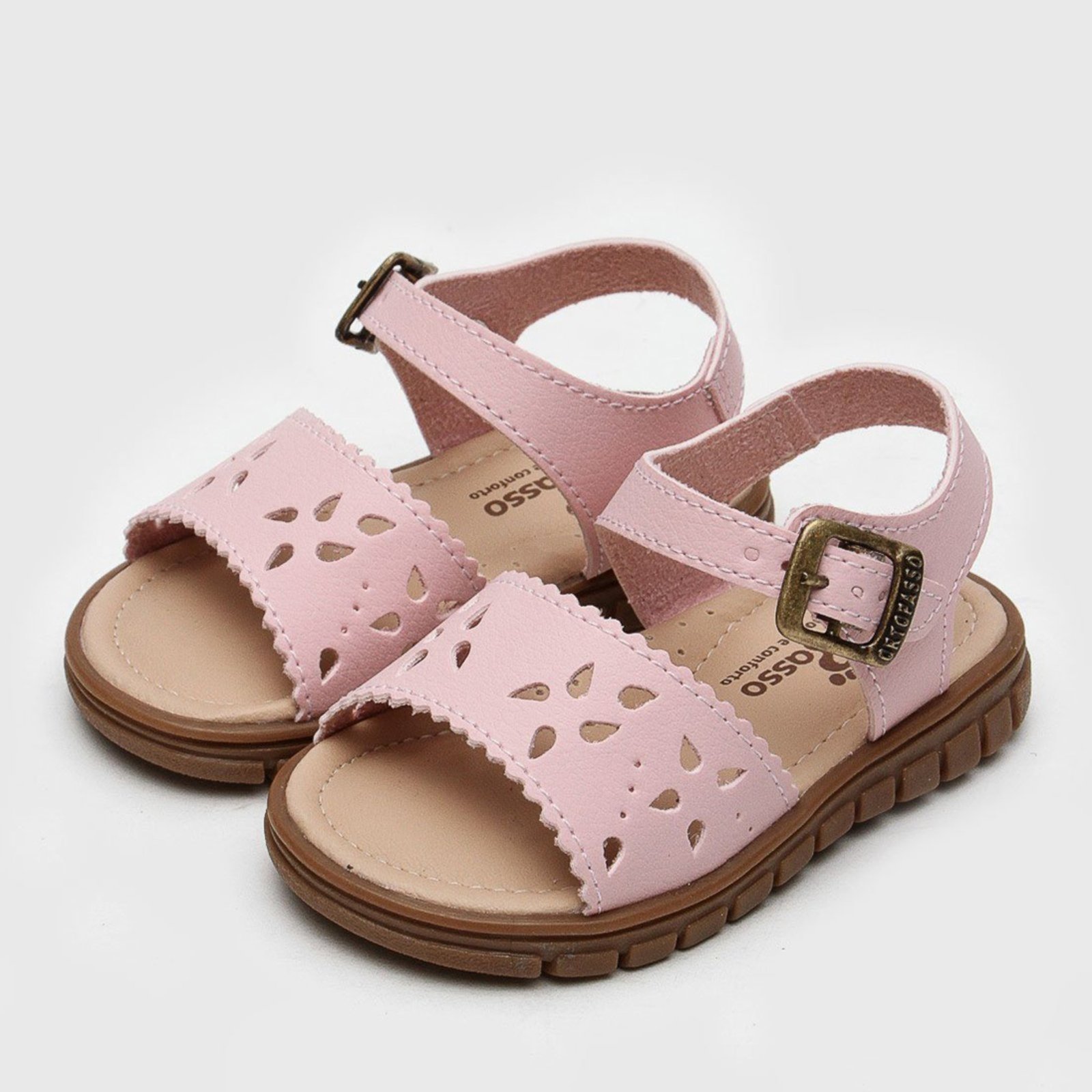 Infantil – Sandália Ortopasso Anatômica Menina Rosa