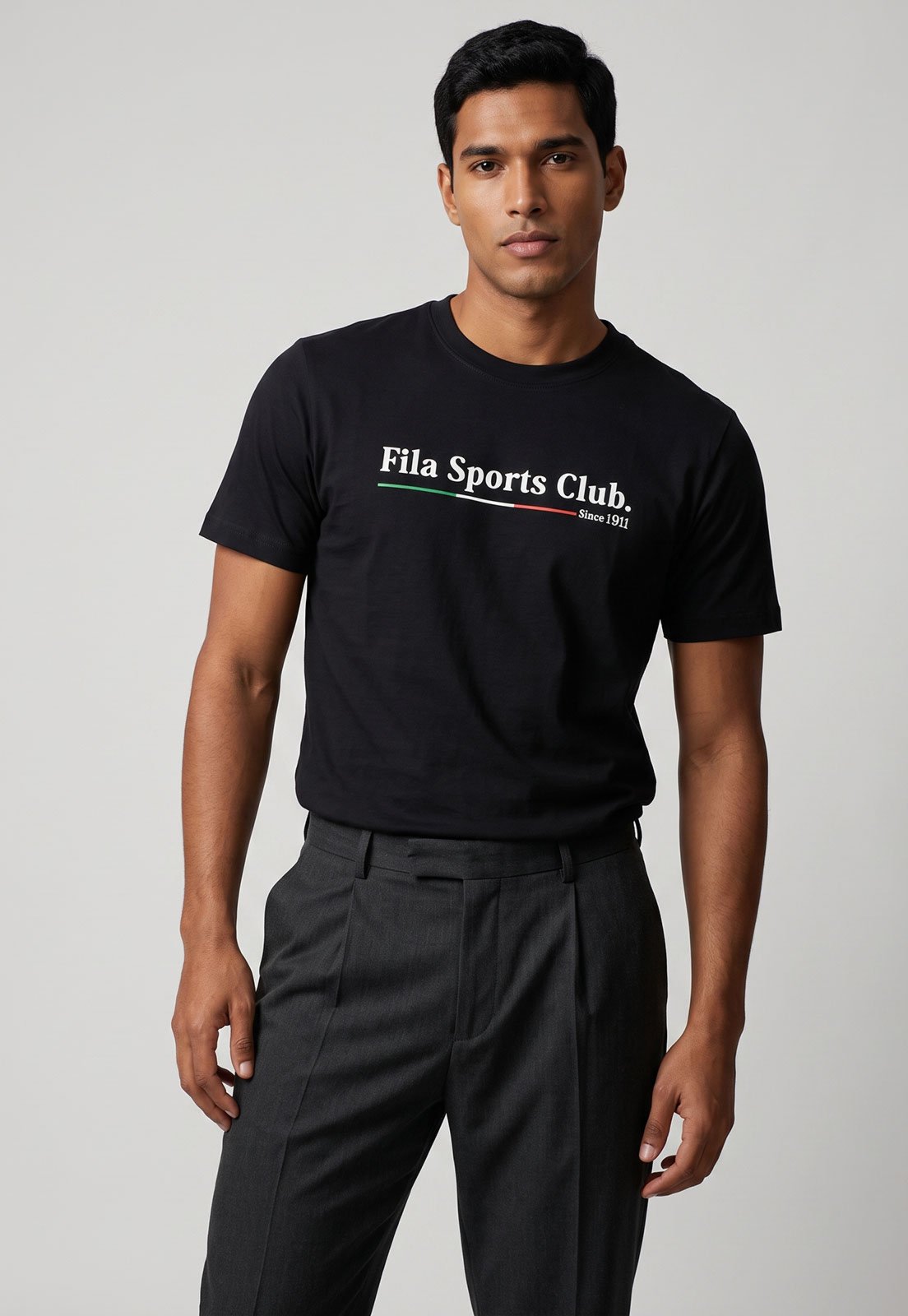 Camiseta Masculina Fila Graphic Preta