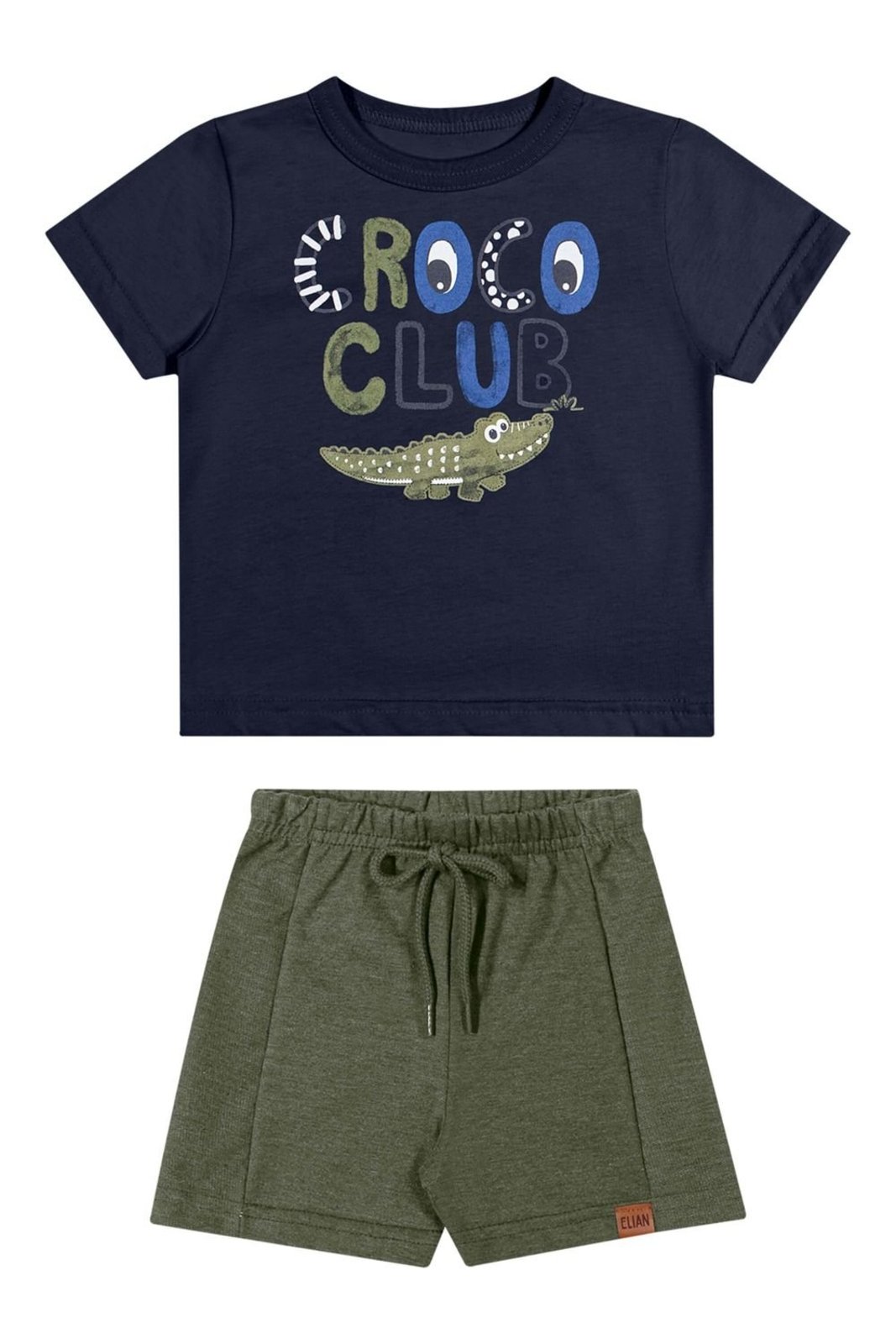 Infantil - Conjunto Menino Croco Club Elian Azul