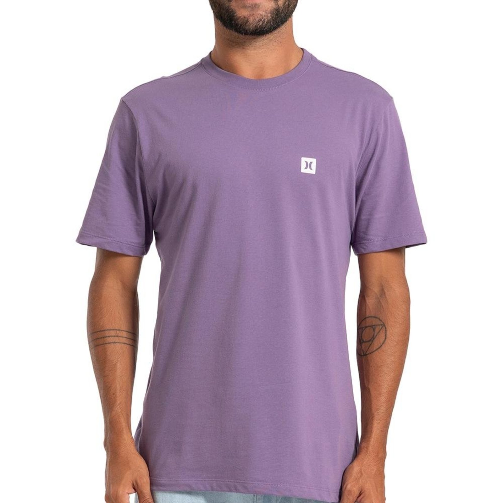 Camiseta Hurley Mini Icon SM27 Masculina Roxo