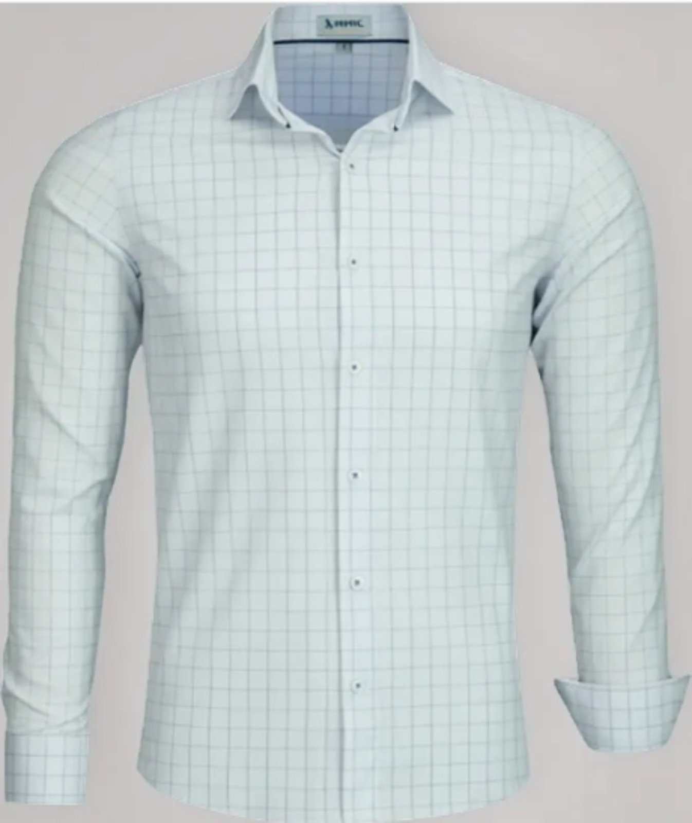 Camisa Social Amil Slim Camp Algodão com Elastano Macia Manga Longa Luxo Cor03