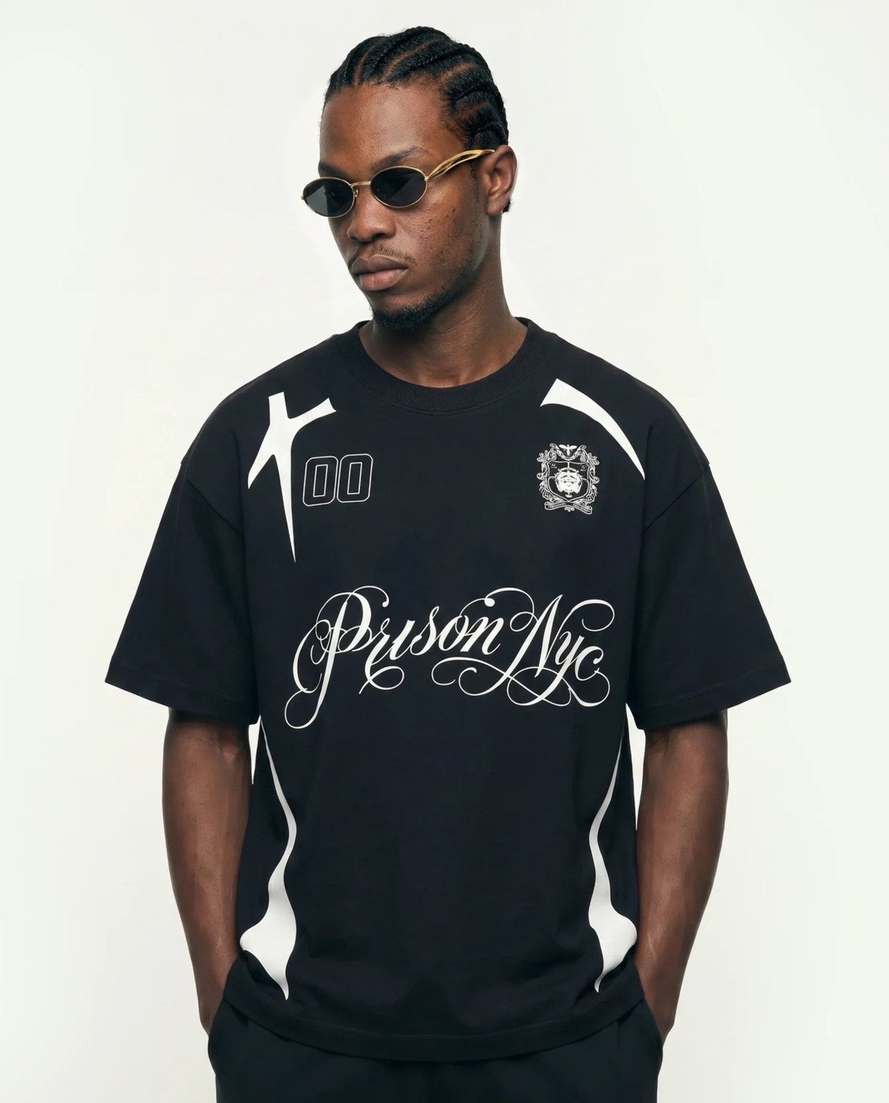 Camiseta Oversized NYC Club Preta Preto