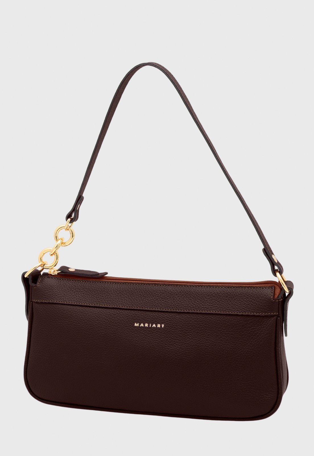 Bolsa Shoulder Couro Mariart Parintins Chocolate