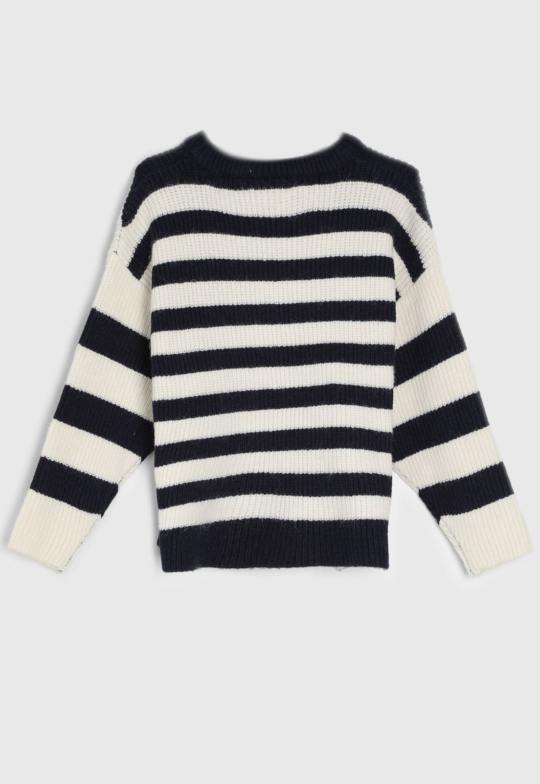 Vista 3 Infantil - Suéter Name It Tricot Listras preto name it preto