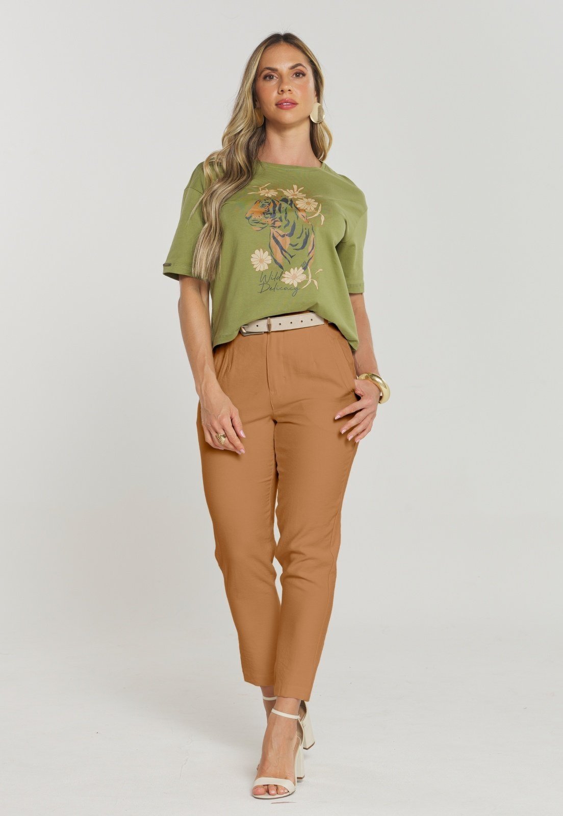 Calça Rudély Viscose Marrom