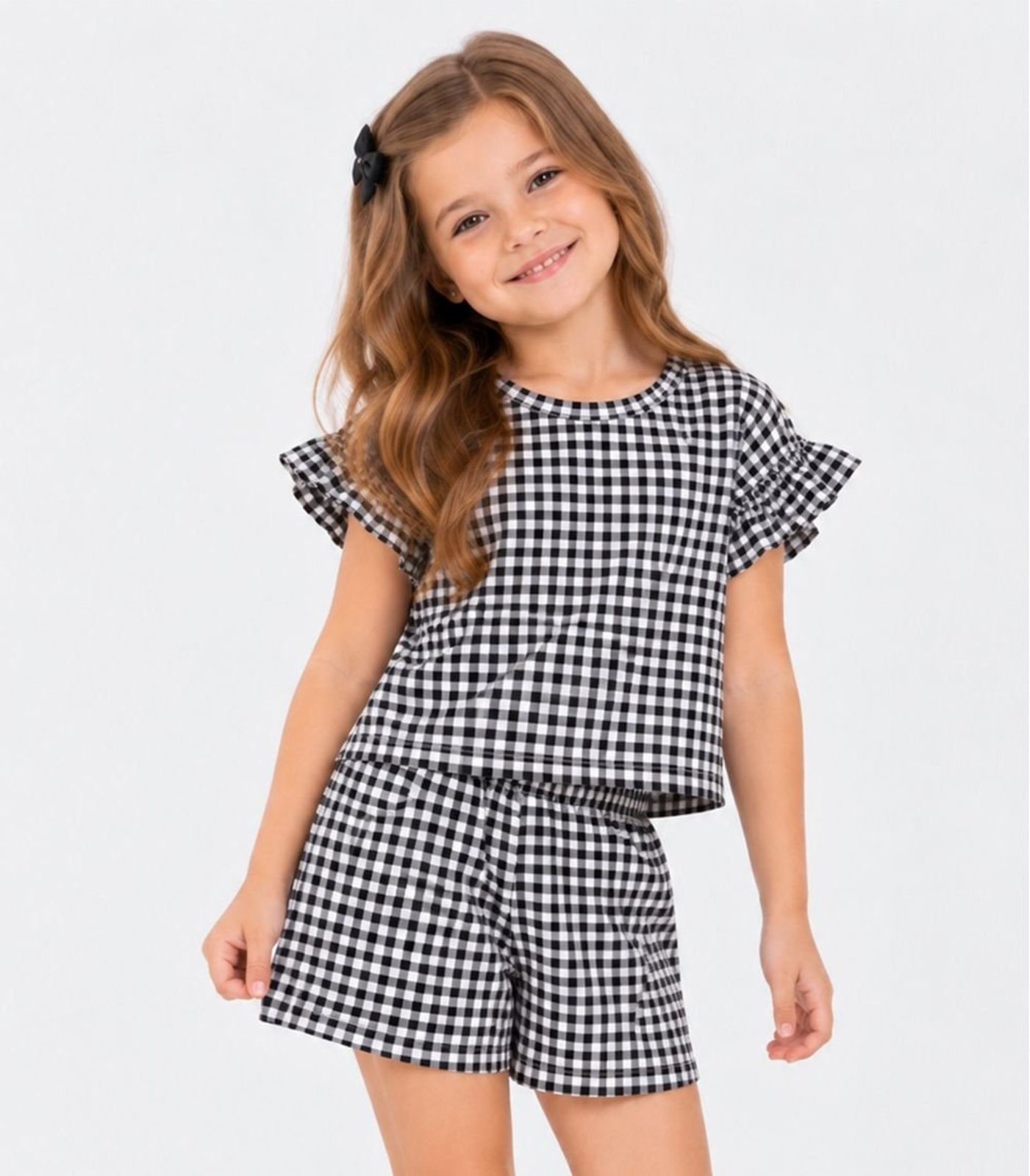 Infantil - Conjunto Feminino Estampado Select Preto