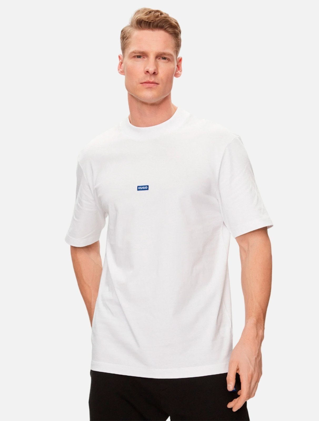 Camiseta Hugo Boss Masculina Regular Nieros Branca
