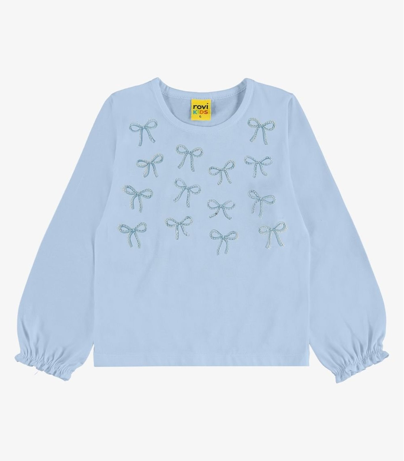 Infantil - Blusa Manga Longa Meia Malha Com Estampa Rovi Azul