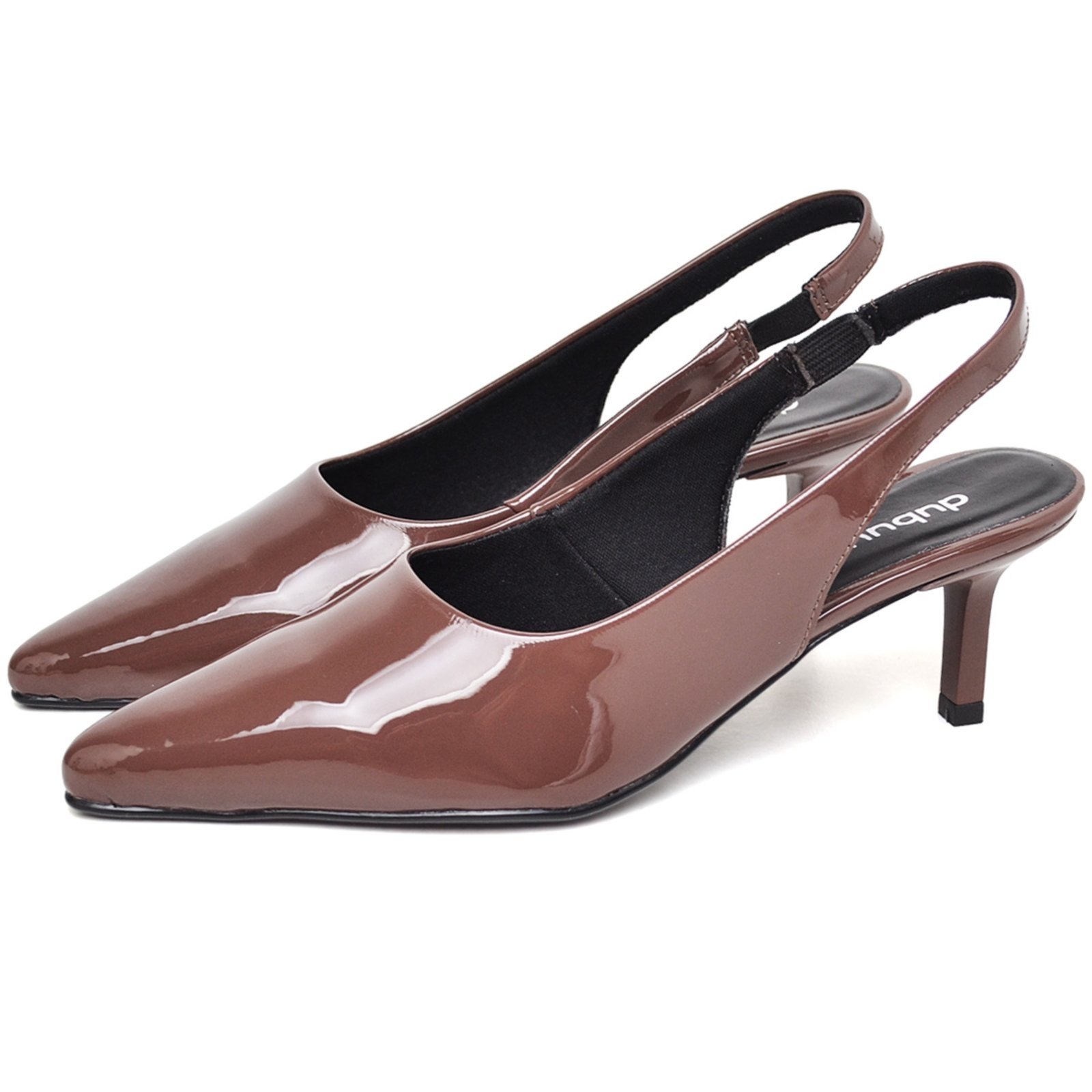 Vista 2 Sapato Feminino Scarpin Slingback DUBUY 1316FG bordô DUBUY bordô