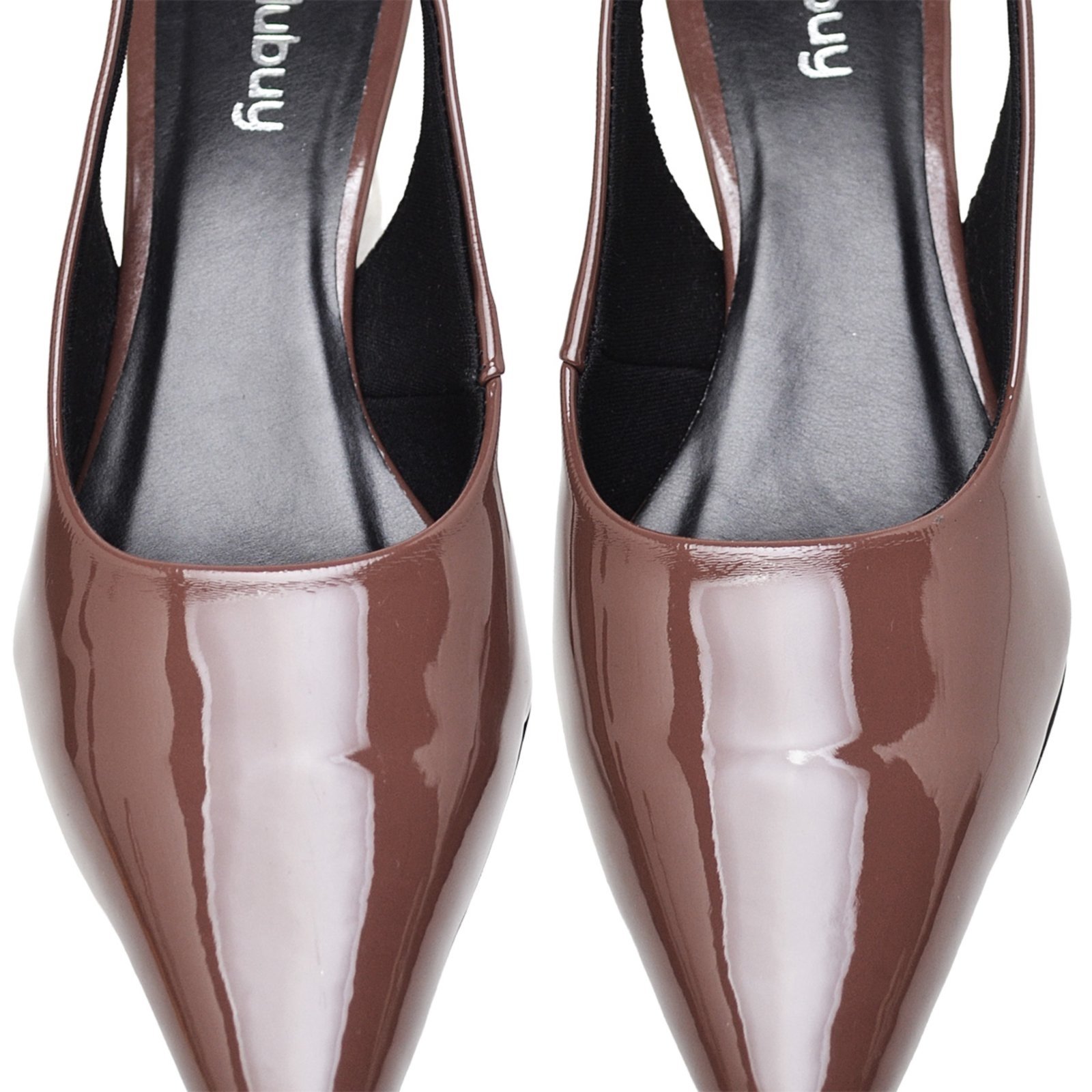 Vista 3 Sapato Feminino Scarpin Slingback DUBUY 1316FG bordô DUBUY bordô