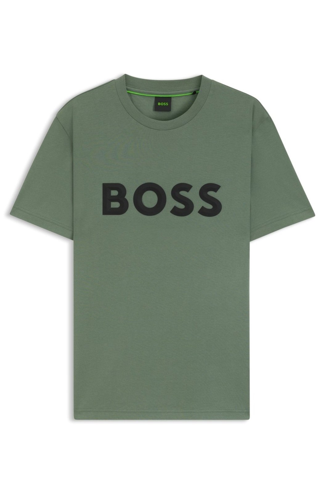 Camiseta Em Jersey De Algodão Com Logo 3D