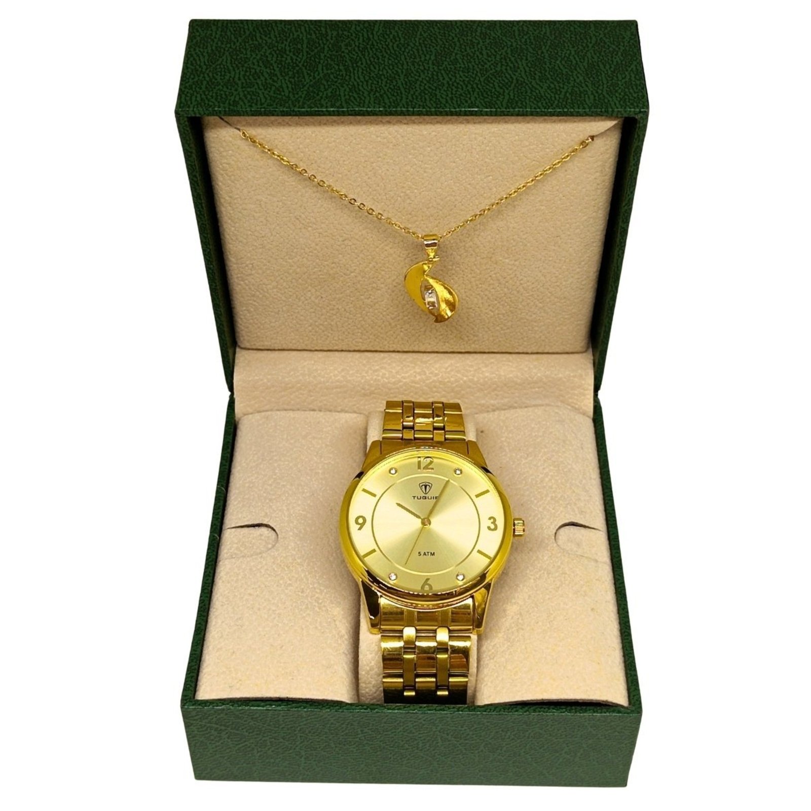Relógio Feminino Tuguir Analógico 9182D Dourado