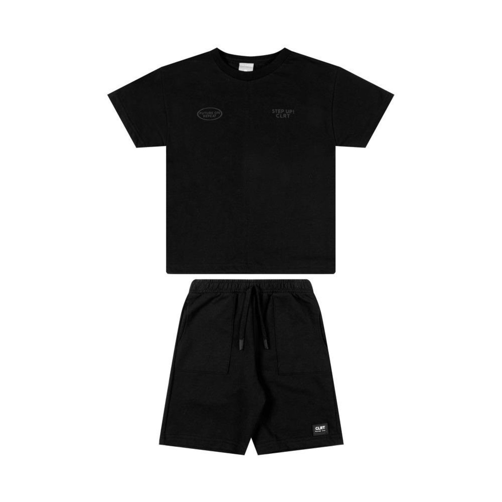 Infantil - Conjunto Menino Preto Shorts Colorittá 10 Preto