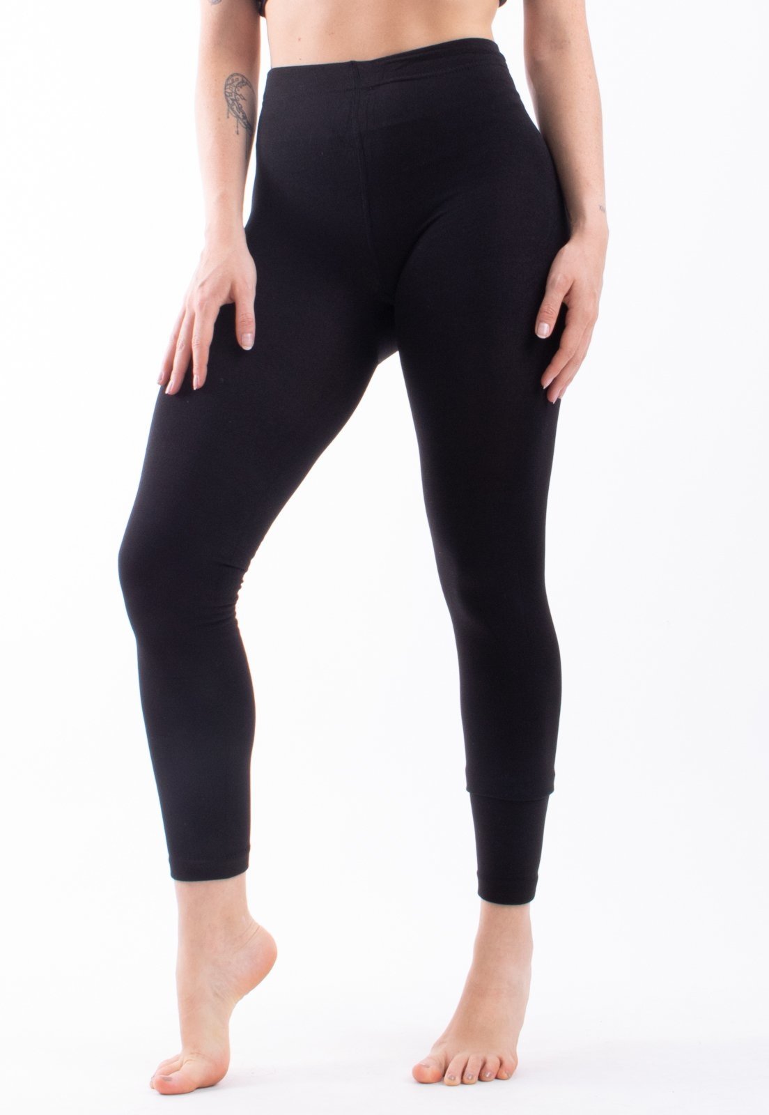 Meia Calça Bravaa Store Pelúcia Quente Flanelada Inverno Adulto Térmica Academia 192 Marrom