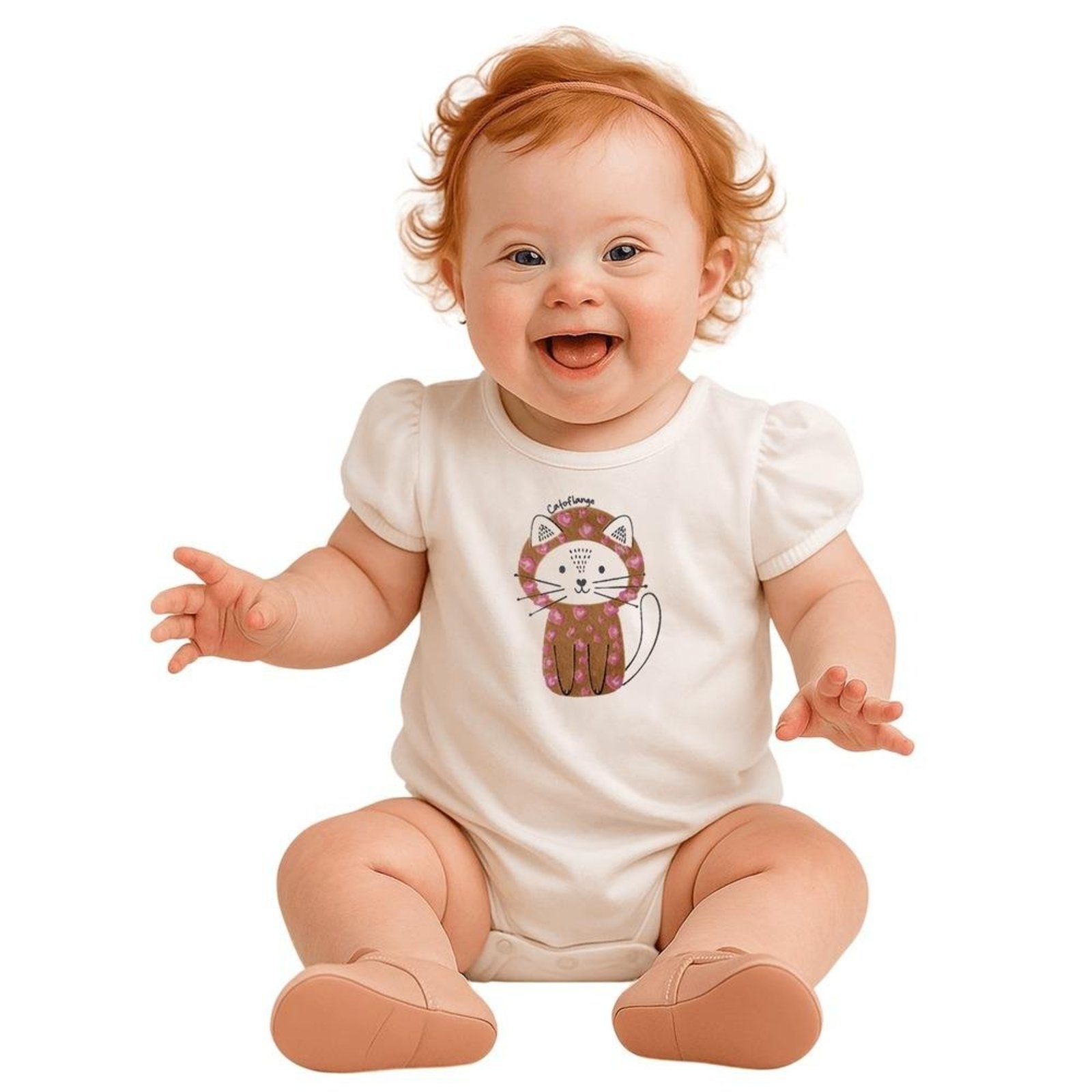 Infantil - Body Menina Pied Oncinha Alphabeto Off White