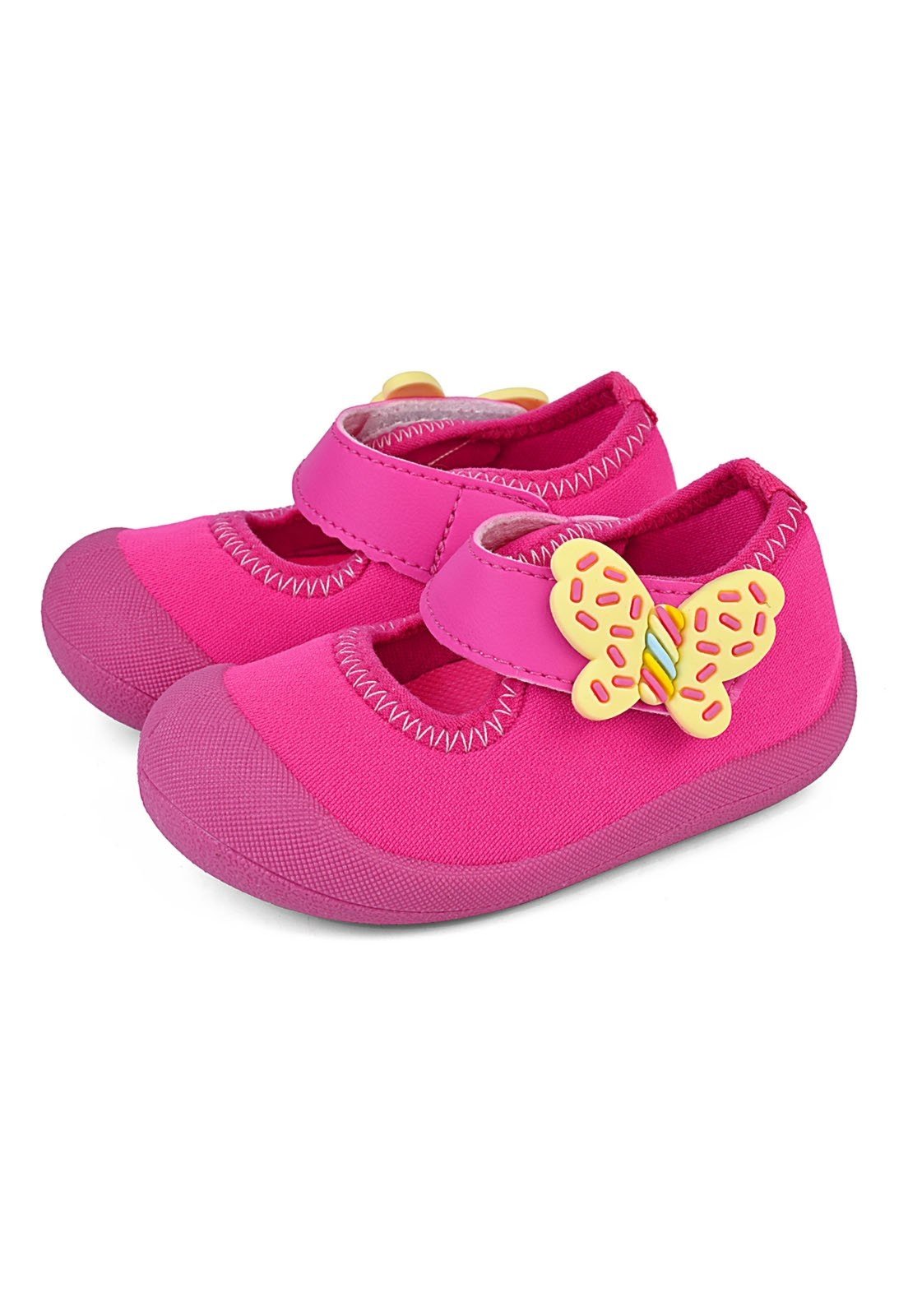 Vista 2 Infantil - Sapatilha Menina Antiderrapante Leve Laço Mzkid pink Mzkid pink