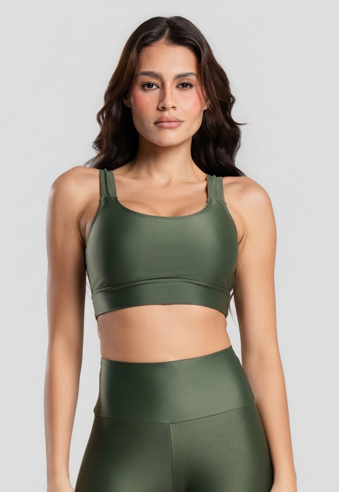 Top Vekyo Bojo Removível Brilhoso Fitness Academia Verde