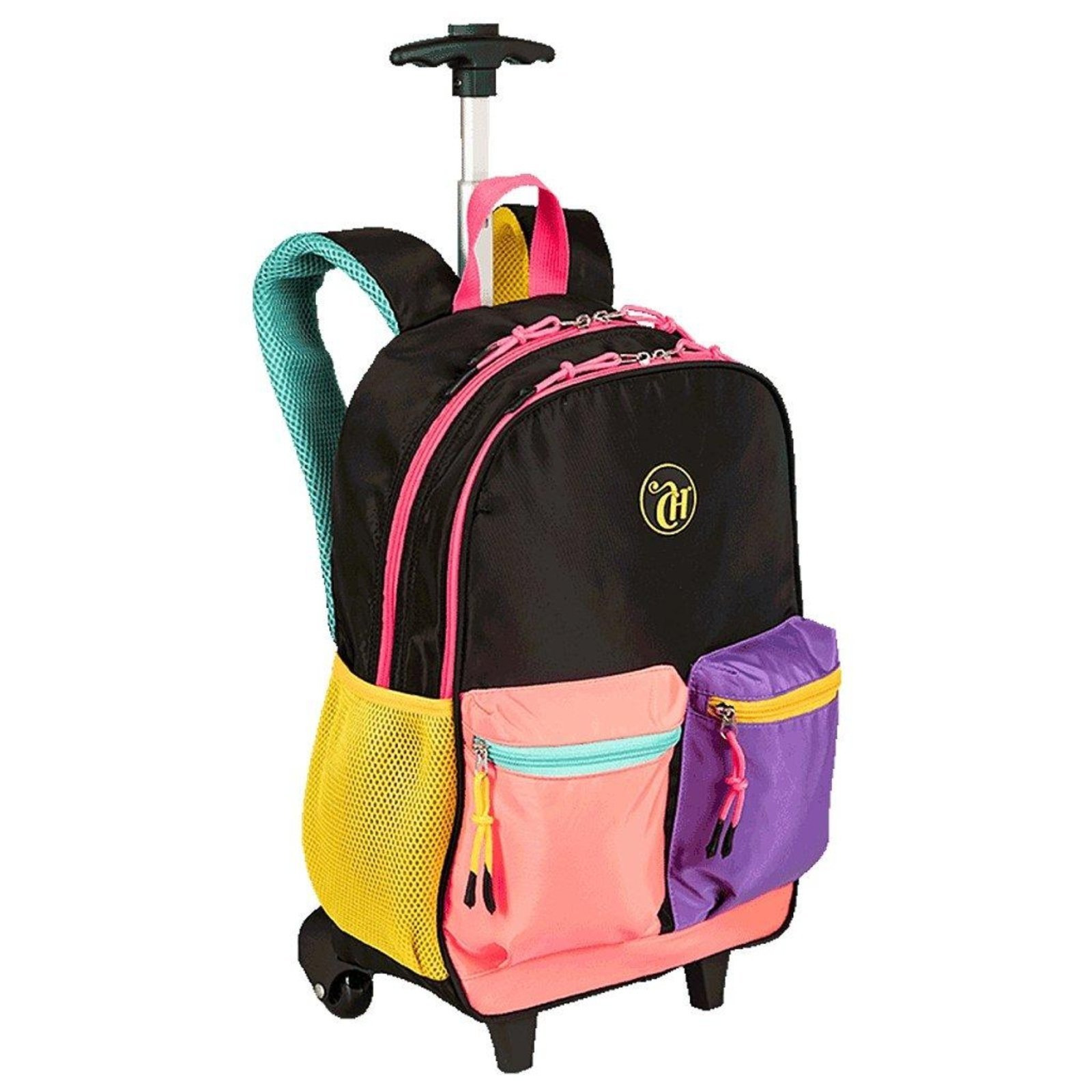 Vista 3 Infantil - Mochila com Carrinho Sestini Externo Capricho Contrast Rosa incolor rosa Sestini incolor rosa