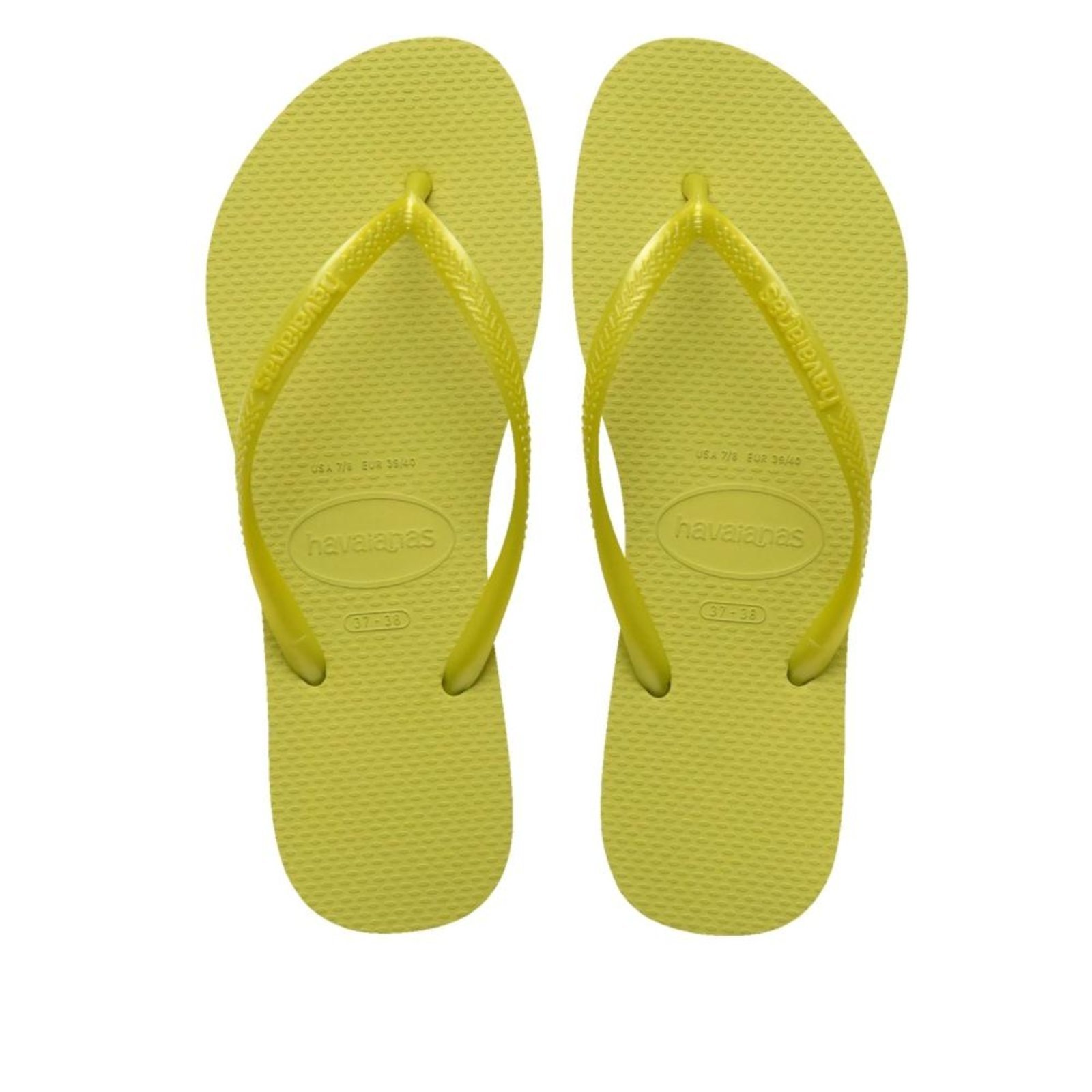 Vista 2 Chinelo Feminino Havaianas Slim Wild Lime Verde verde lime Havaianas verde lime