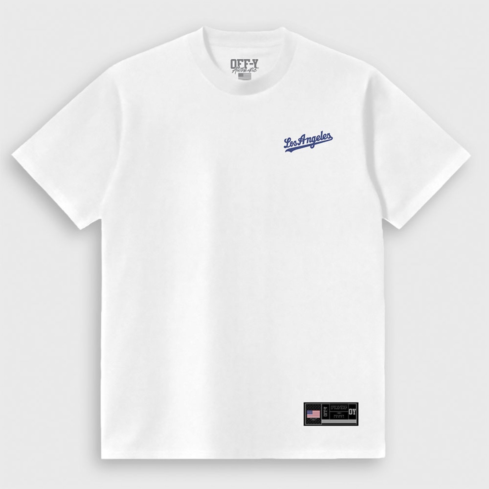 Camiseta Oversized Streetwear Gold Los Angeles Branco Off-Y