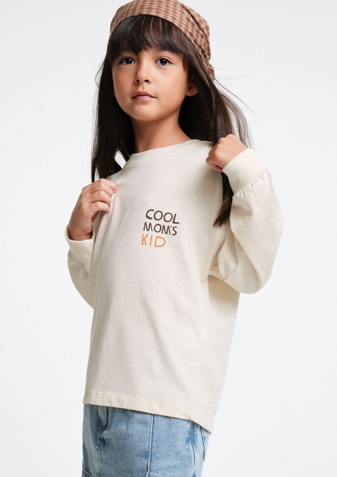 Infantil - Blusa Menina Oversized Manga Longa Estampada Hering