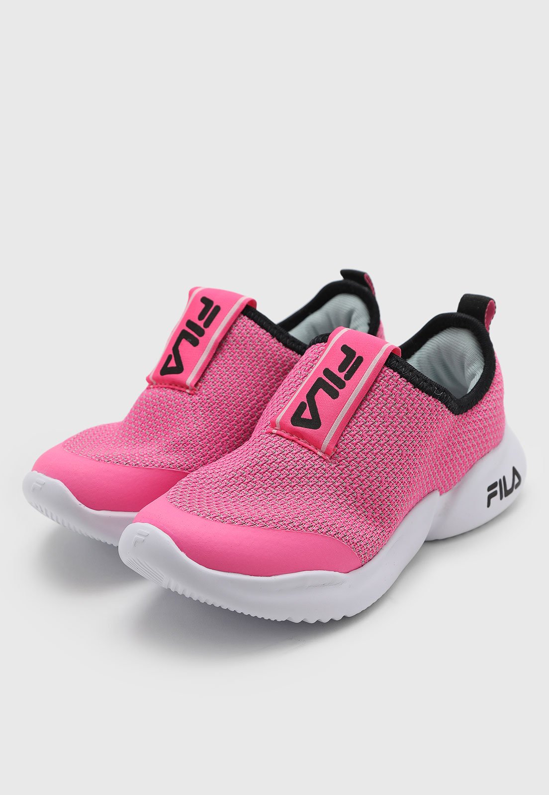 Infantil - Tênis Fila Cabedal Têxtil Rosa