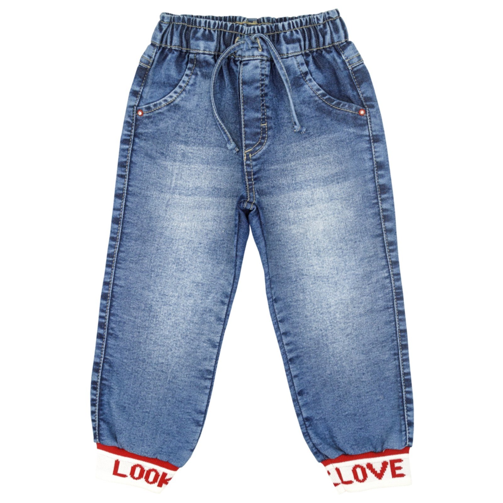 Infantil – Calça Look Jeans Jogger Jeans