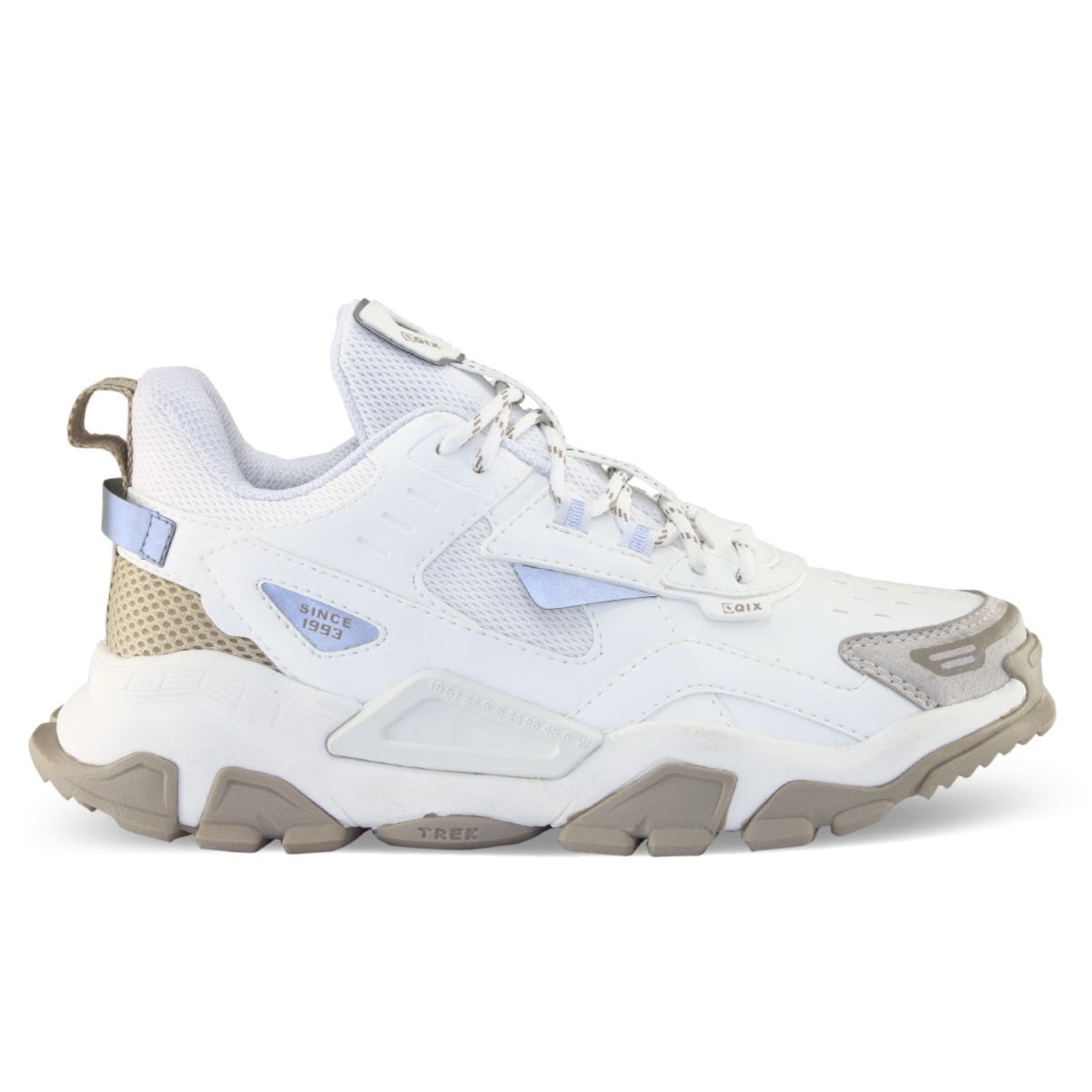 Tênis Qix Trek Sneaker Reflect – White – Exclusivo Branco