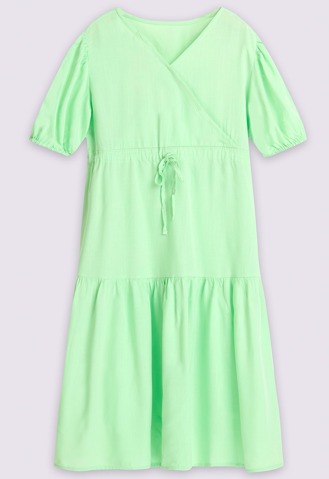 Vista 3 Infantil - Vestido Bugbee em Viscose Digital verde Bugbee verde
