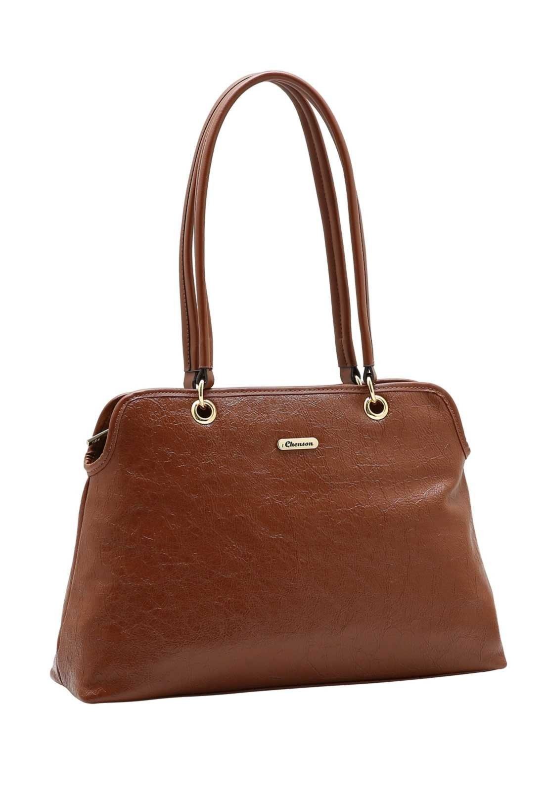 Bolsa Feminina Chenson Ombro Casual Shine 3485938 Café