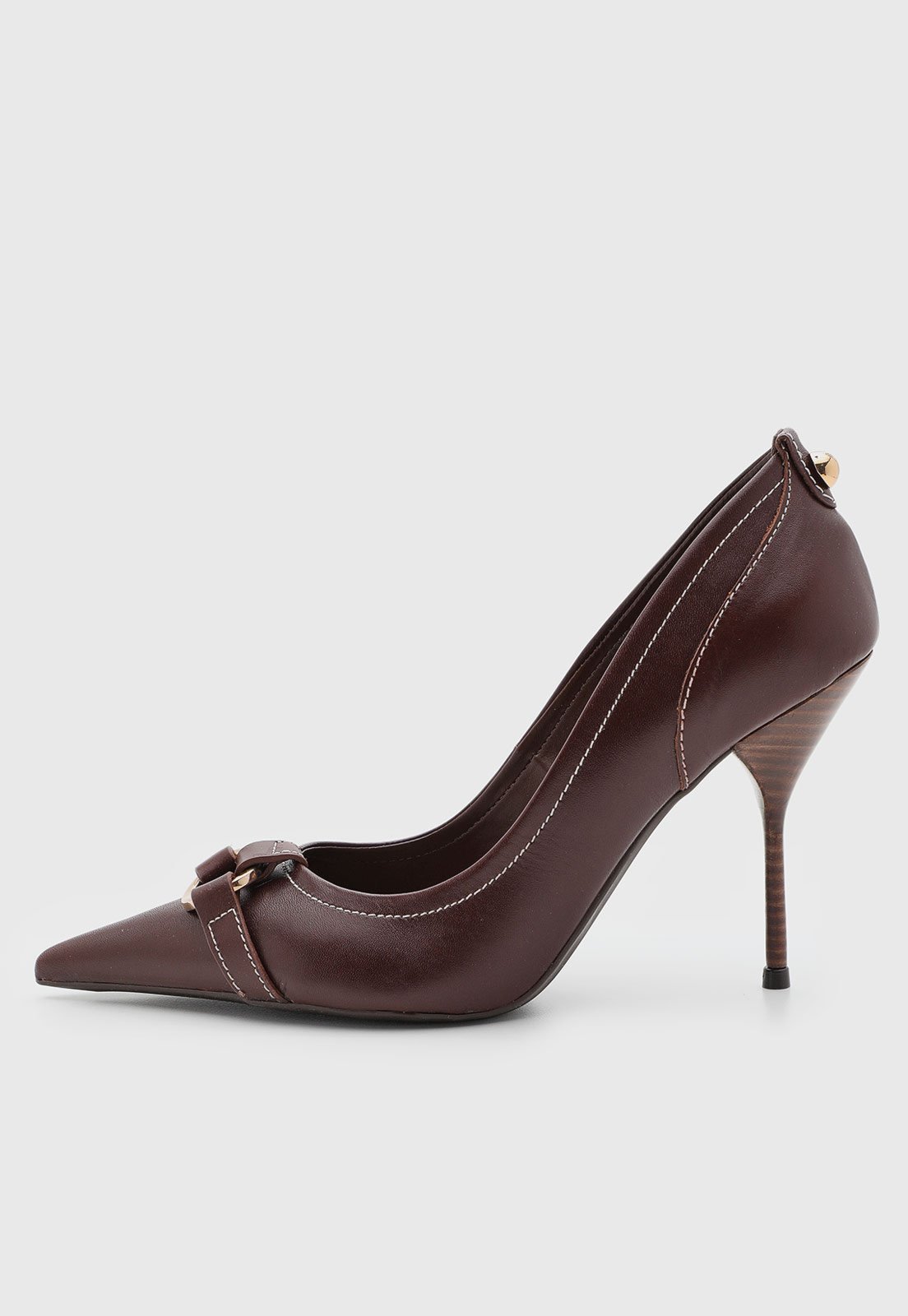 Scarpin Feminino Santa Lolla Couro Marrom