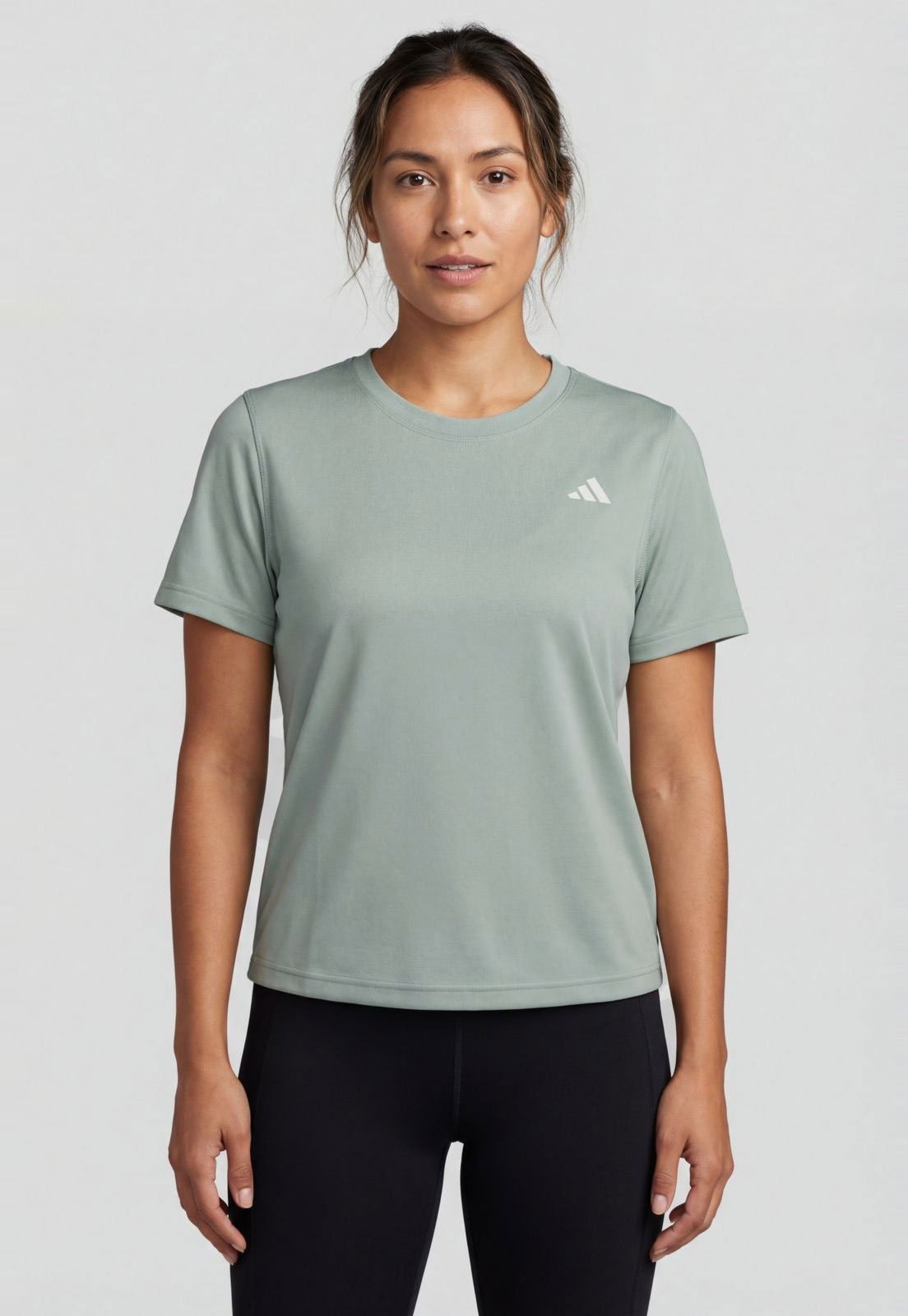 Vista 2 Camiseta Feminina Adidas Performance WE MIN CREW verde adidas performance verde