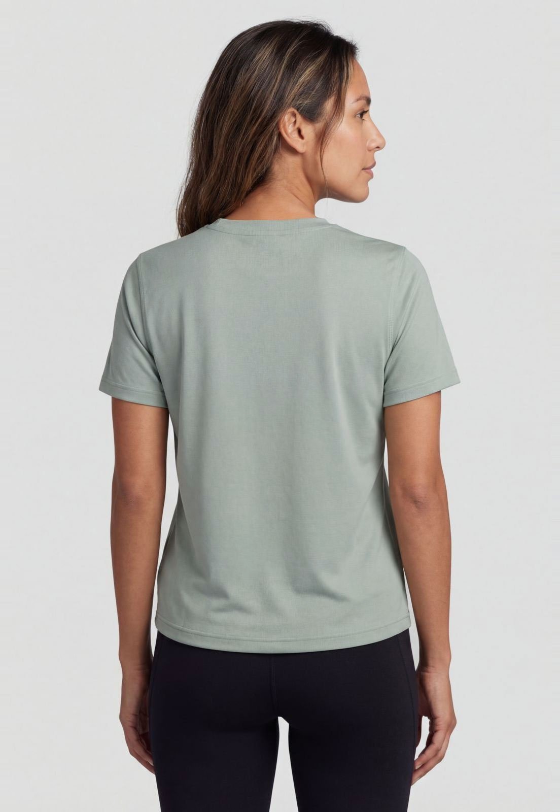 Vista 3 Camiseta Feminina Adidas Performance WE MIN CREW verde adidas performance verde