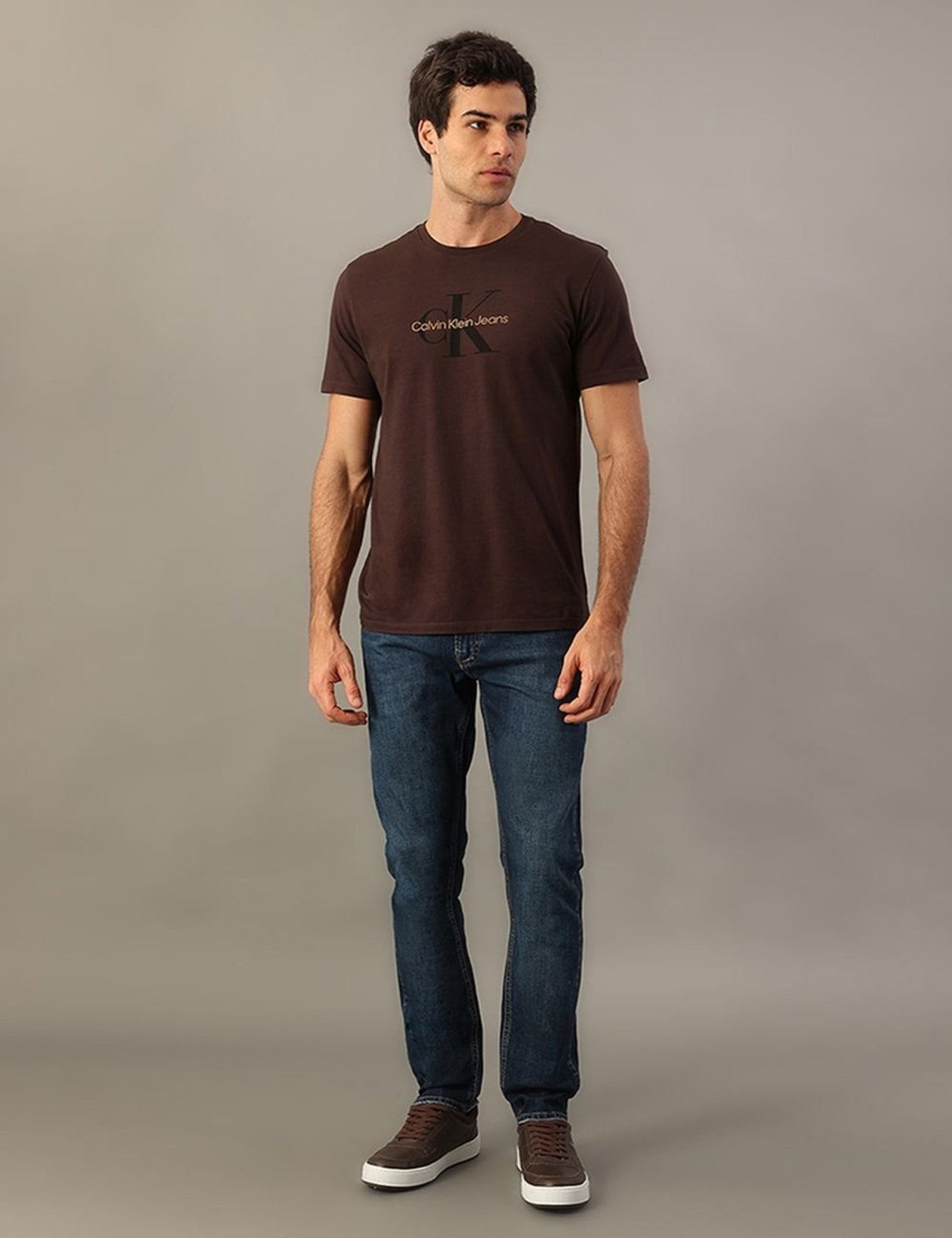 Calça Jeans Slim 5 Pockets - Marinho Calvin Klein Jeans