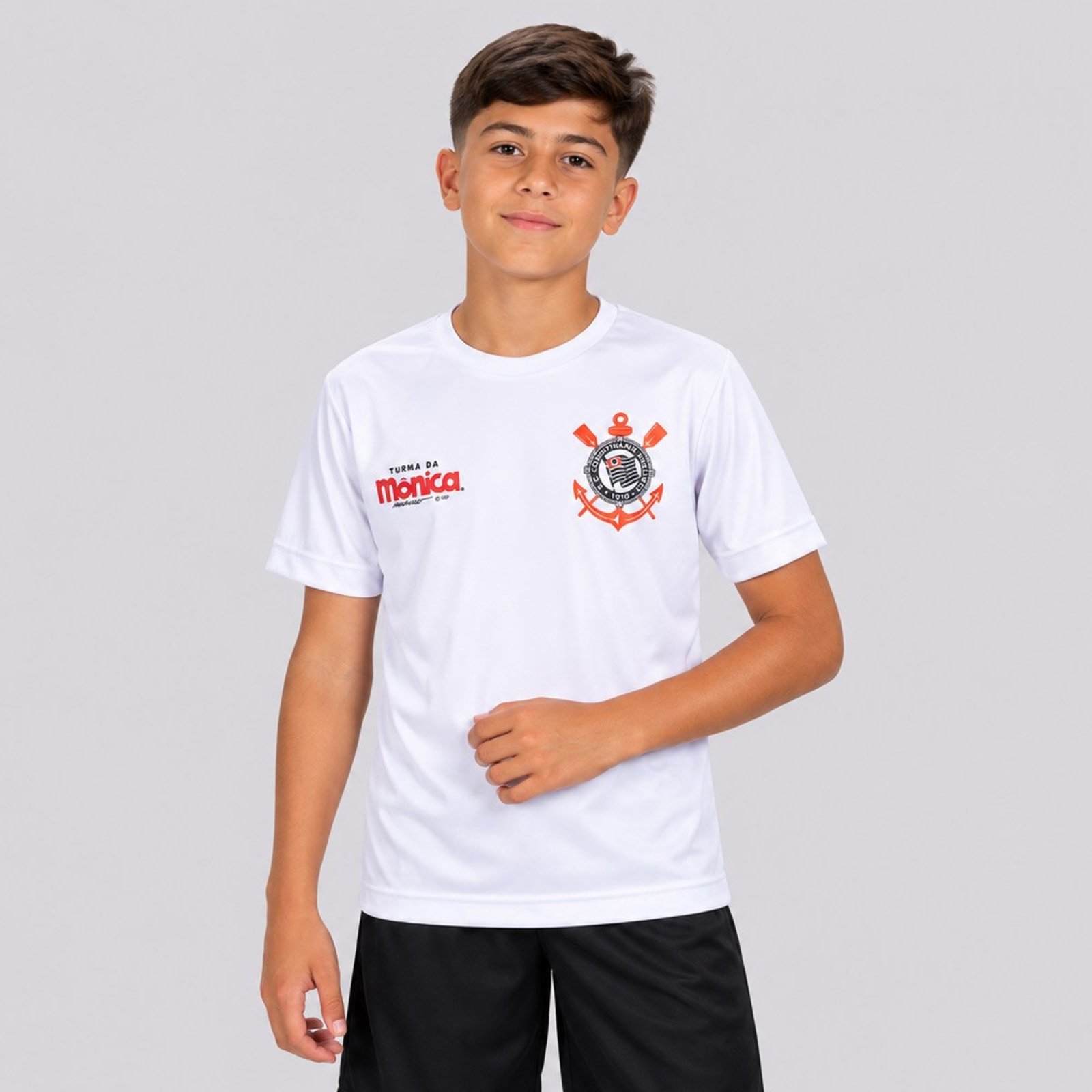 Camisa Corinthians Gol Cascão Juvenil Branca