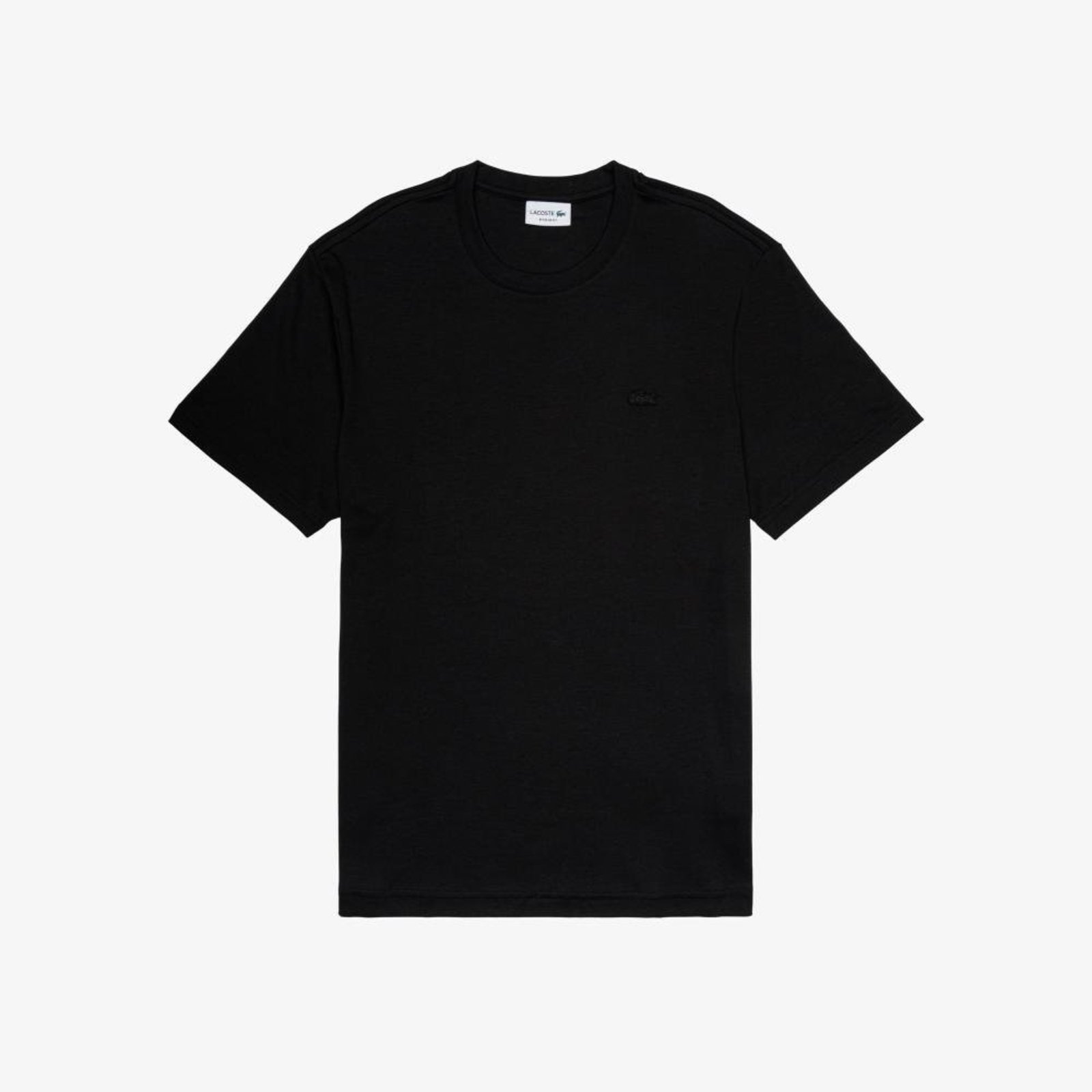 Camiseta entrelaçada de algodão Preto