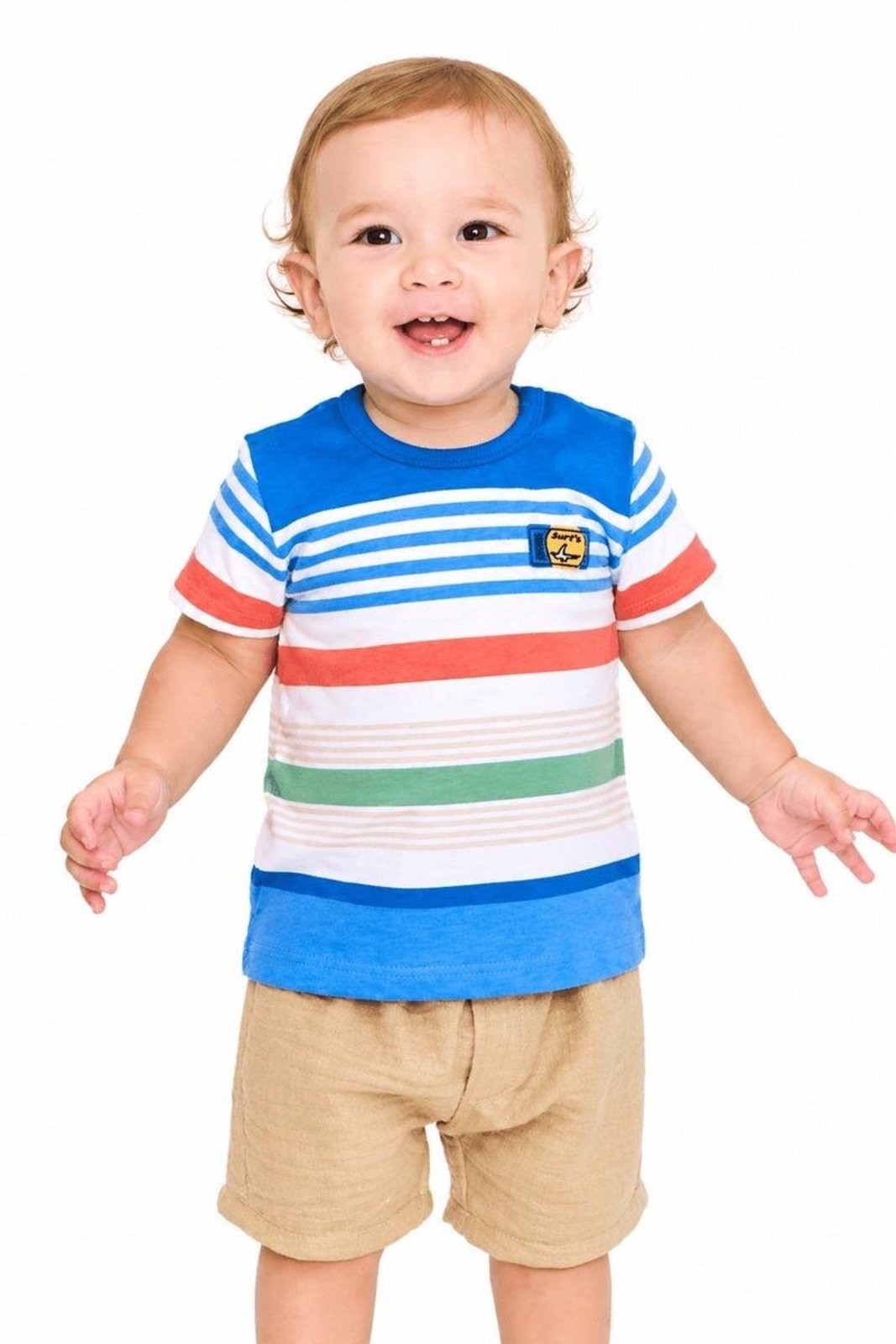 Infantil - Camiseta Menino Hora da Aventura Listra Alphabeto Azul