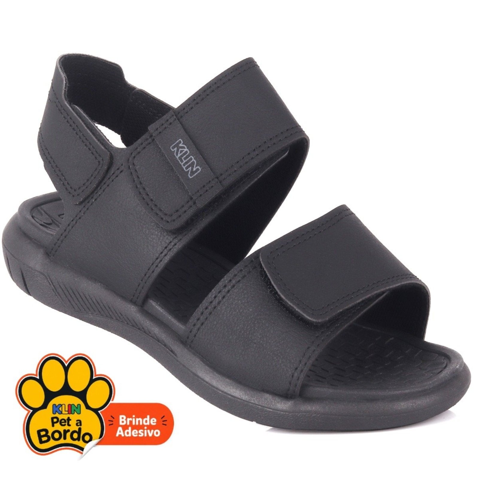 Infantil - Papete Masculina Klin Urban Preto – Conforto, Durabilidade e Estilo para o Dia a Dia