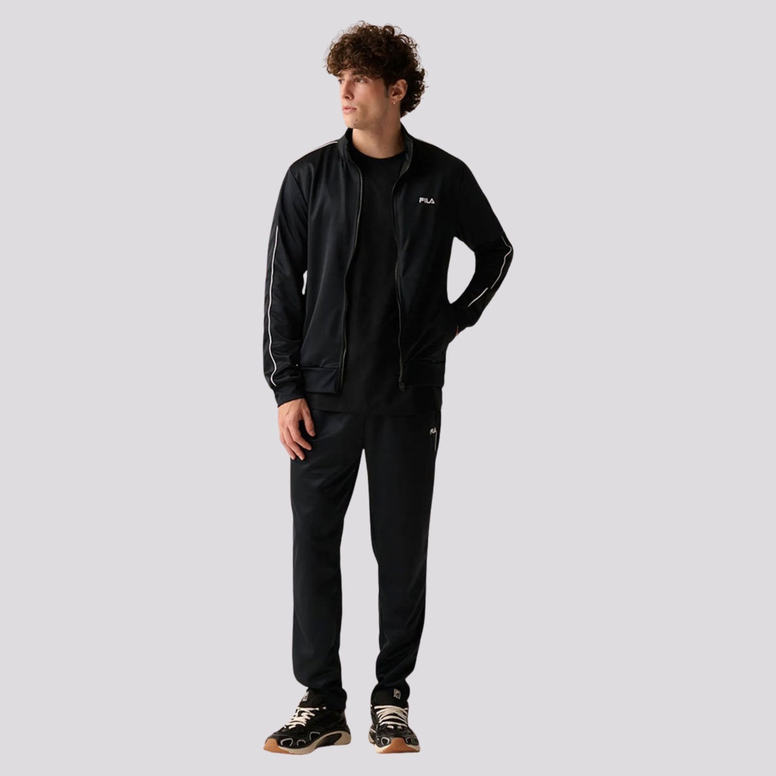 Agasalho Fila Letter Icon Preto