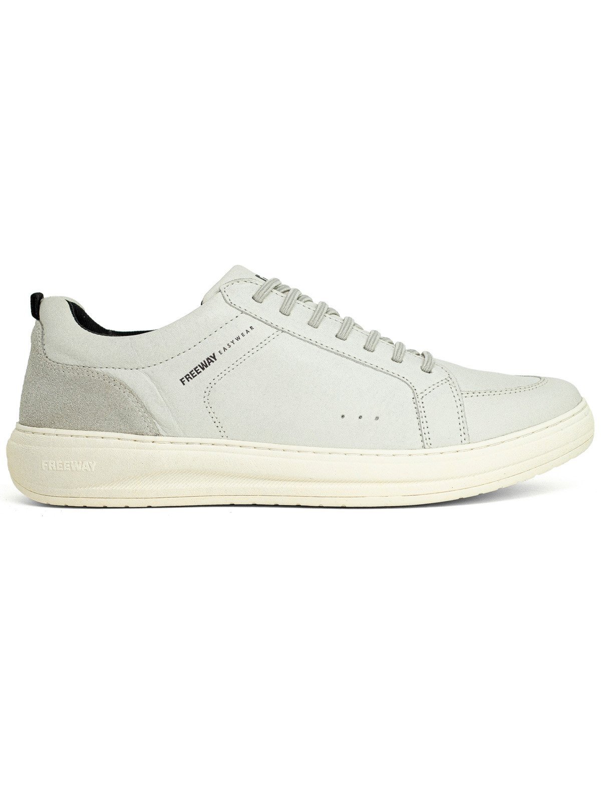 Tênis Masculino Freeway Casual Couro Cadarço Elástico Ultra Comfort Branco Pantagonia