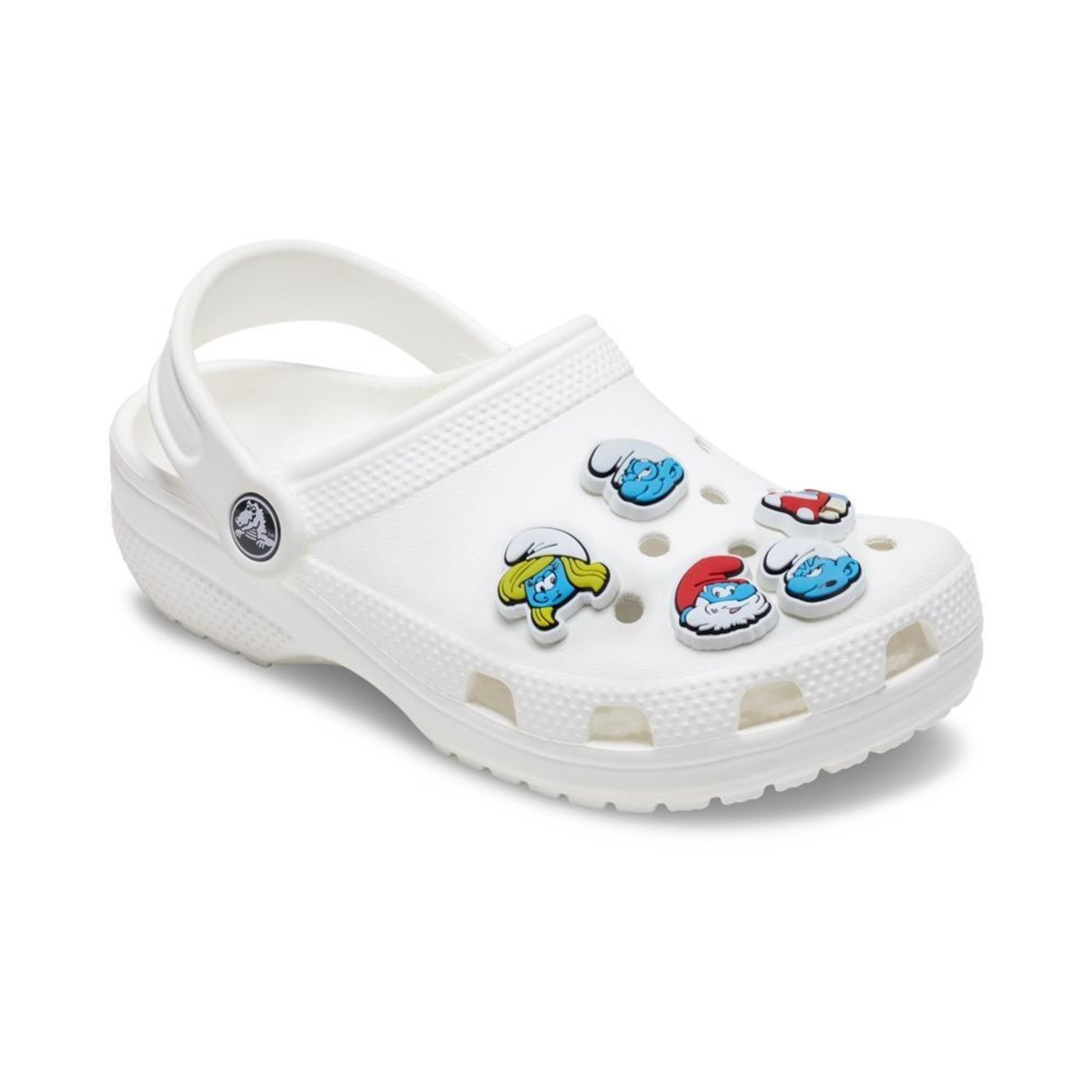 Vista 3 Infantil - Jibbitz™ Smurfs Pack com 5 Peças UNICO Crocs branco