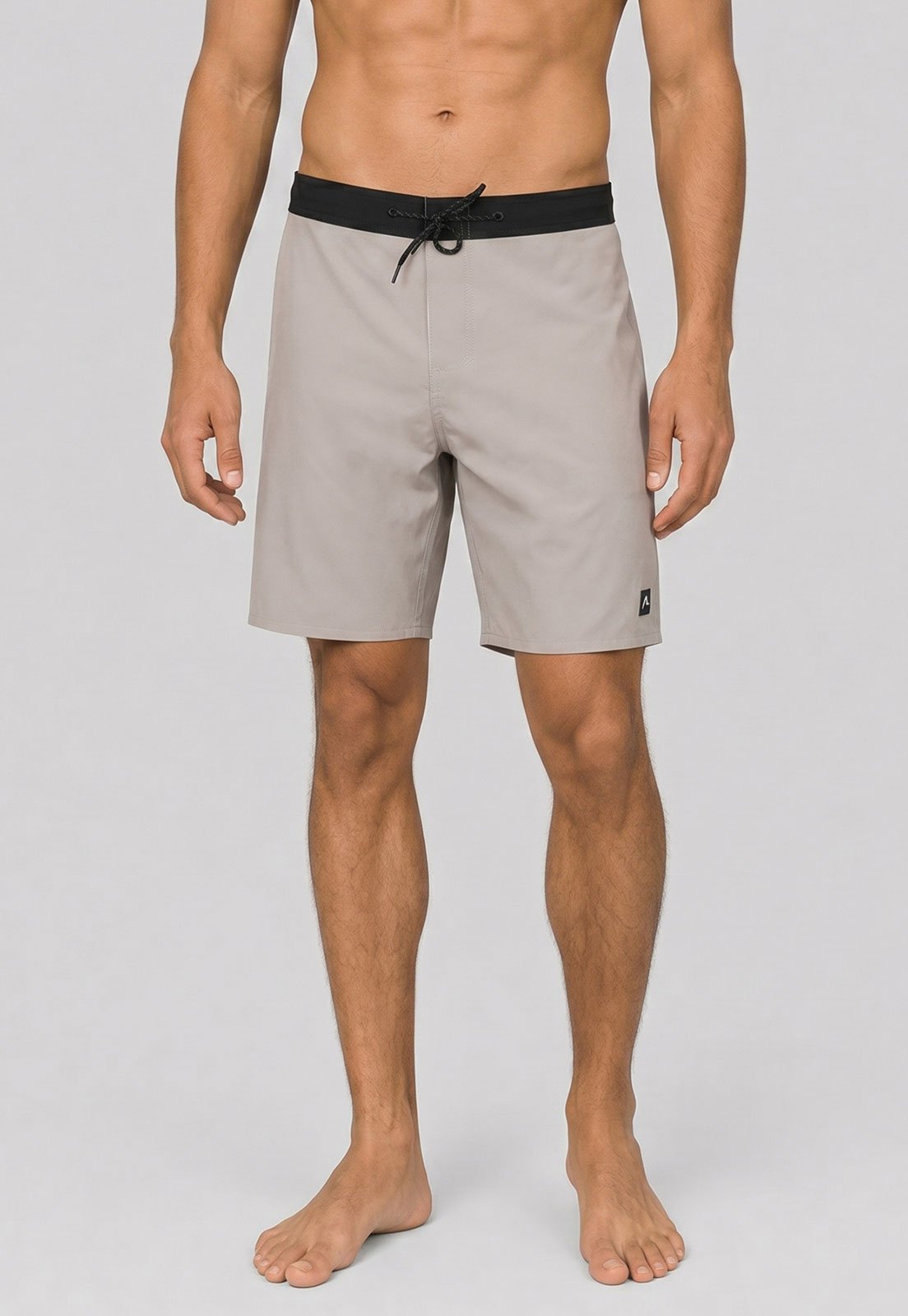 Bermuda Masculina Rusty Cordão Cintura Média Bege