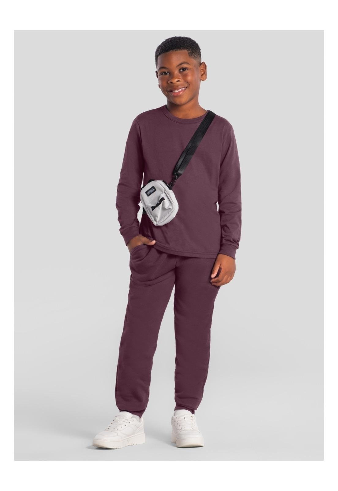 Infantil - Camiseta Menino Basic Brandili 10 Roxo