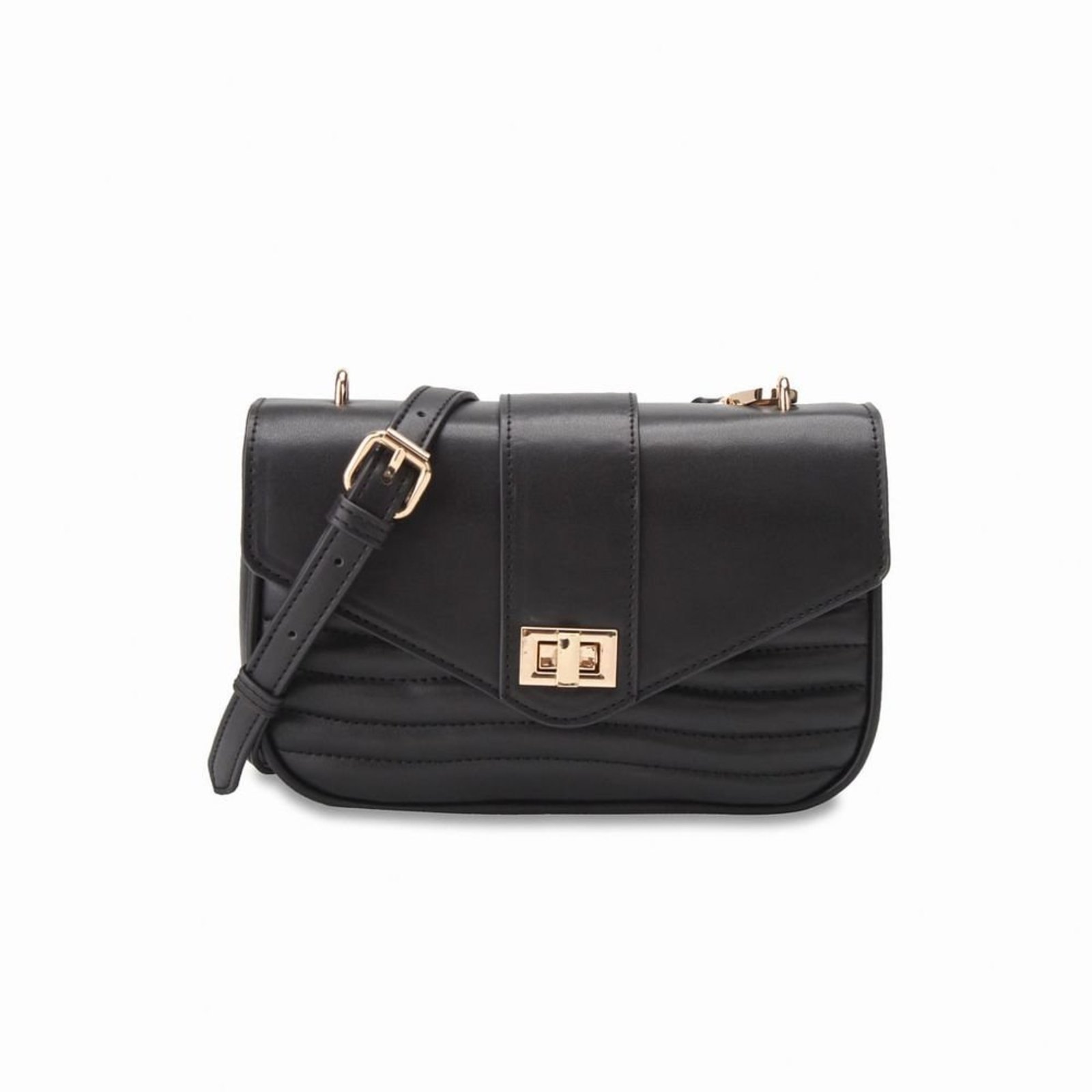 Vista 2 Bolsa Maitê Tiracolo Pequena preto preto