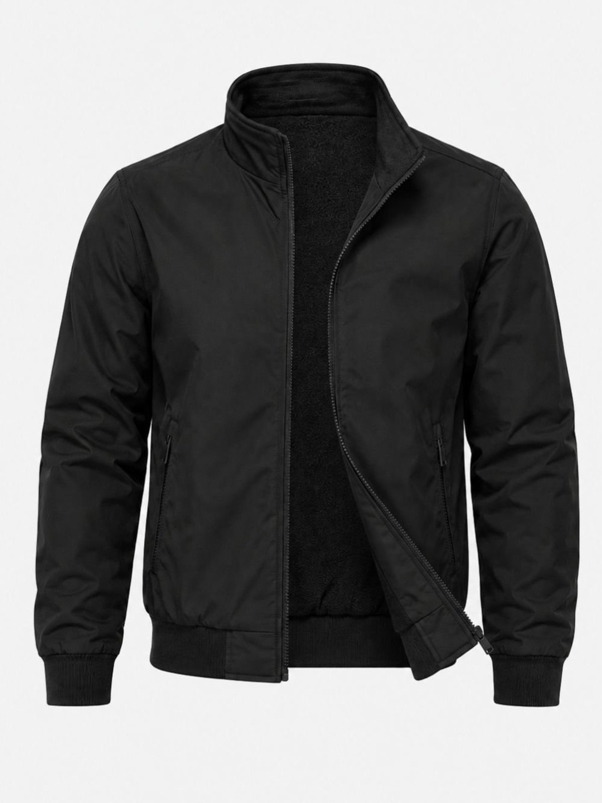 Jaqueta Masculina Forrada com Bolsos e Zíper Frontal Crocker - 51092