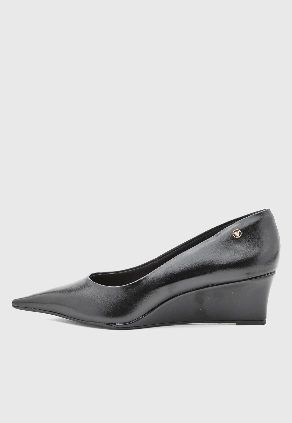 Scarpin Feminino VIA UNO Bico Fino Preto