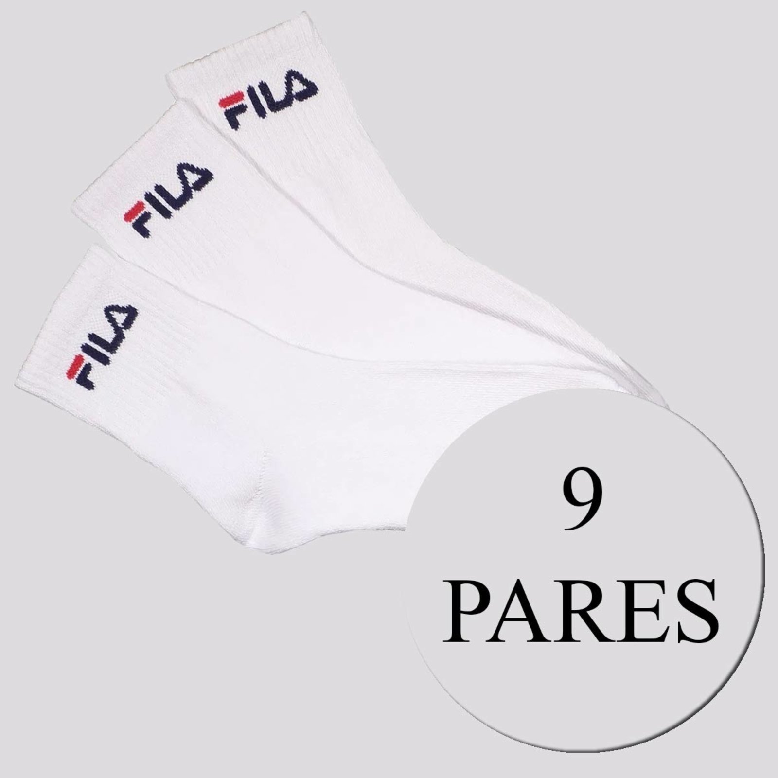 Kit Meia Fila 9 Pares Cano Médio
