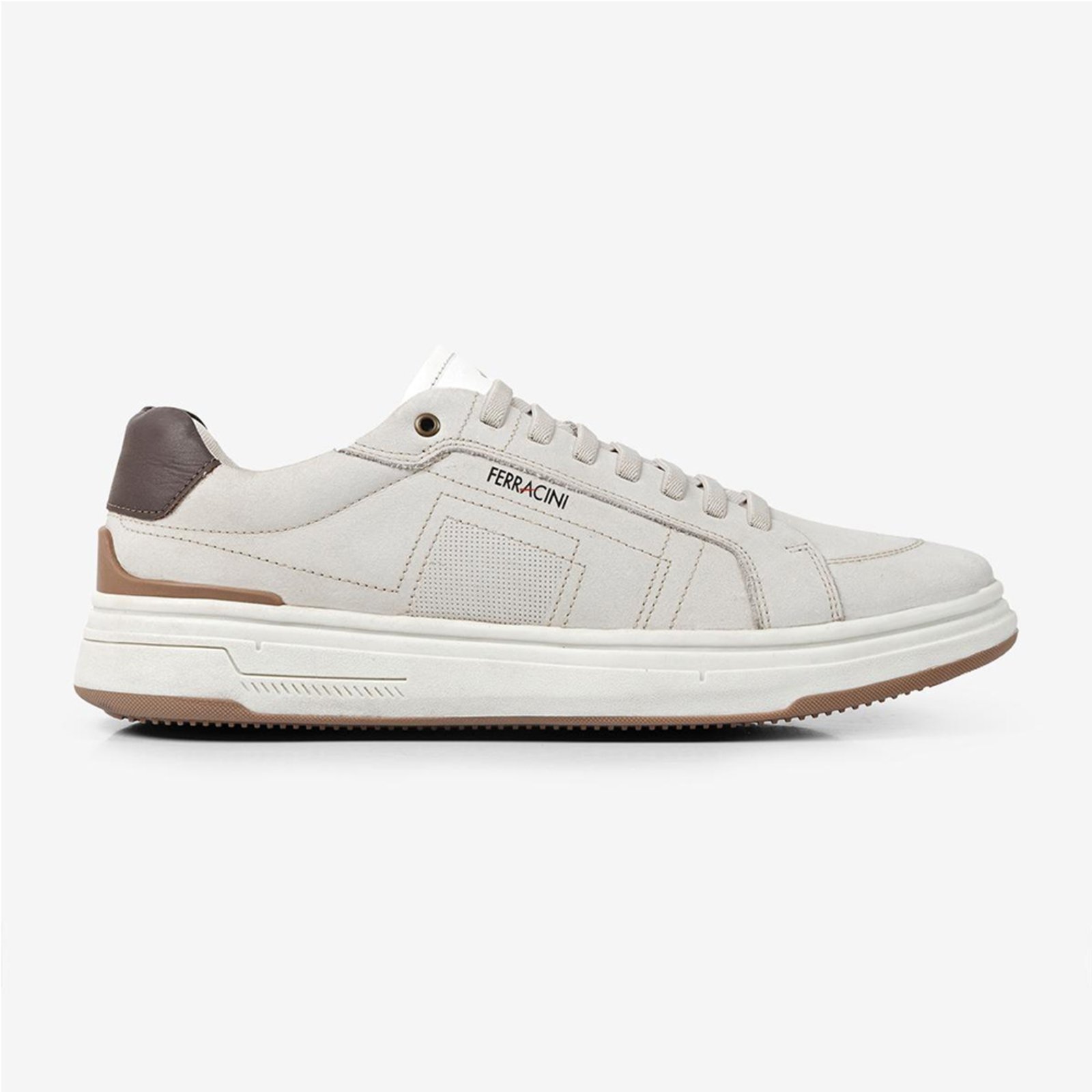 Sapatenis Ferracini Masculino Linha Locker Moderno Cinza Claro